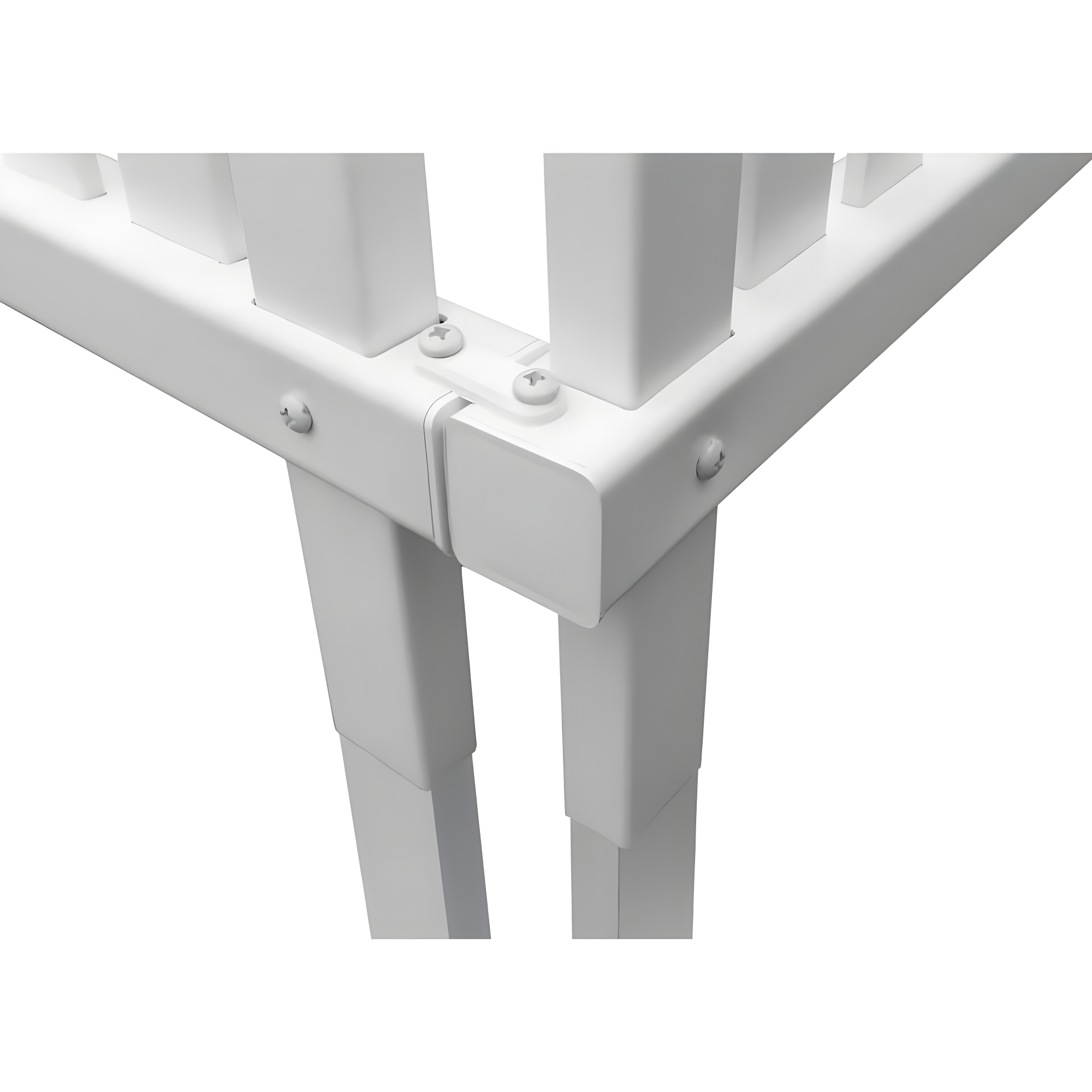 Enclo 45.5in H x 36.5in W (2 Panels) No Dig Enclo Wilmington White Vinyl Privacy Screen, Outdoor Privacy Panels, Trash Can Enclosure, Air Conditioner Fence, Pool Equipment Enclosure, ZP19008