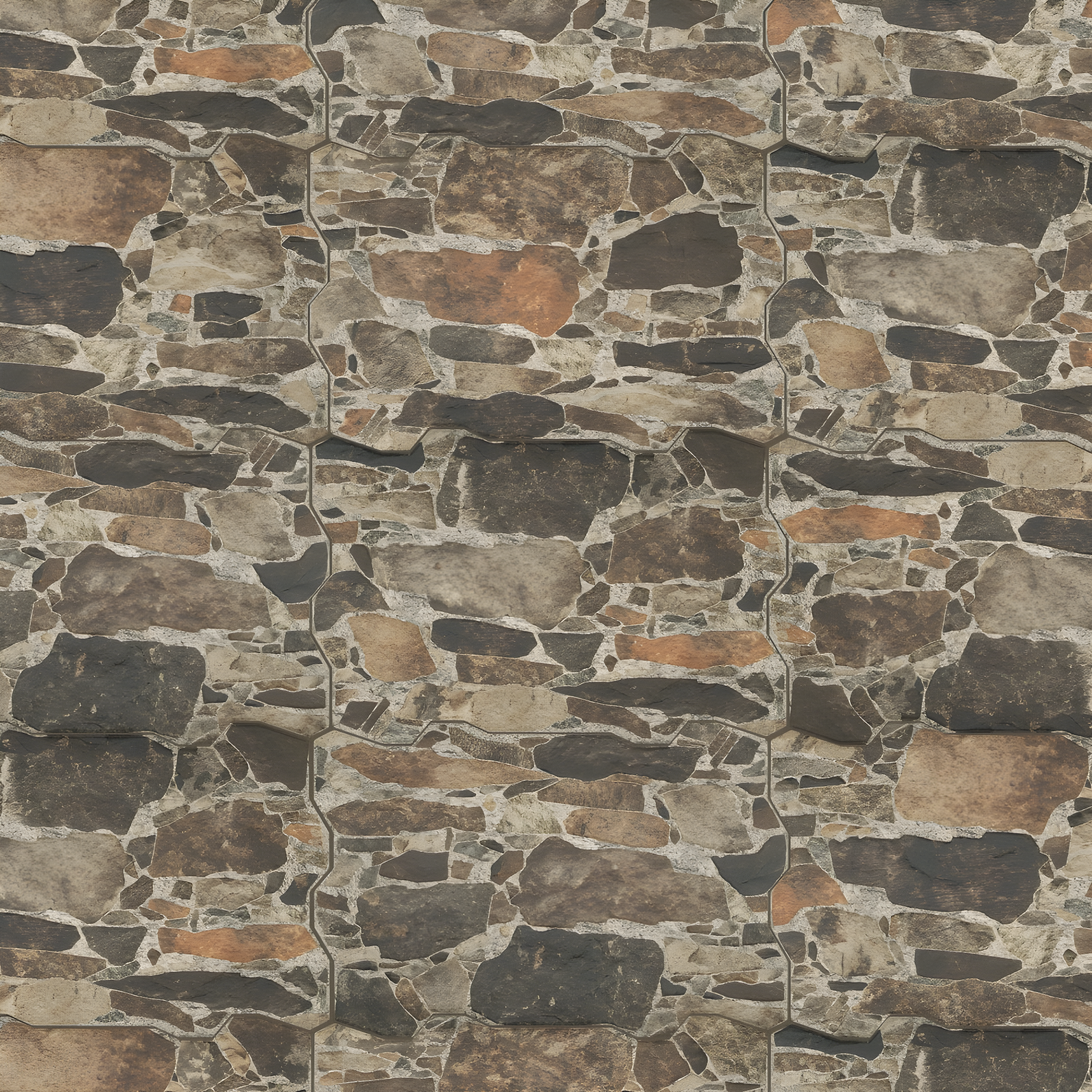Rambla 15" x 23" Porcelain Stone Look Wall & Floor Tile