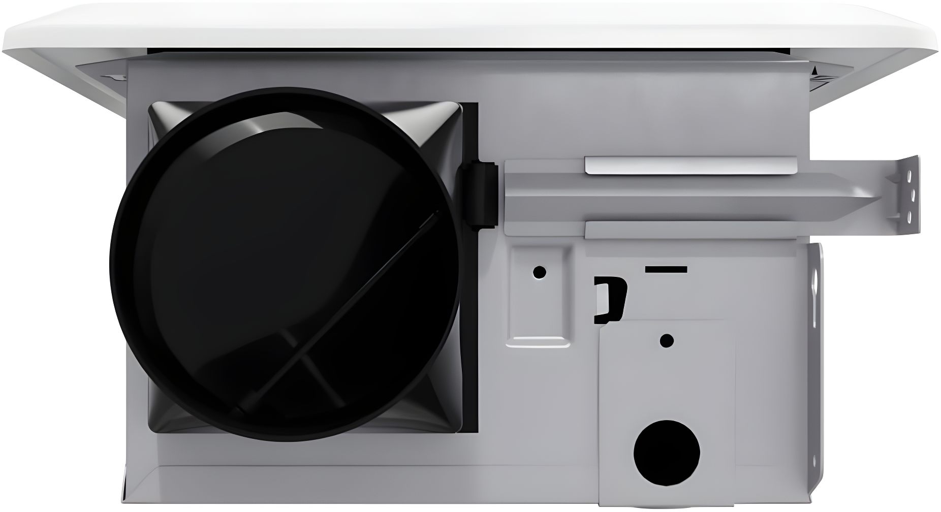 ANZZI 110 CFM 1.3 Sones Super Quiet Square Grill Ceiling Mount Sturdy 26 Watt Bathroom Exhaust Fan With Built-In LED Light Energy Star Rated