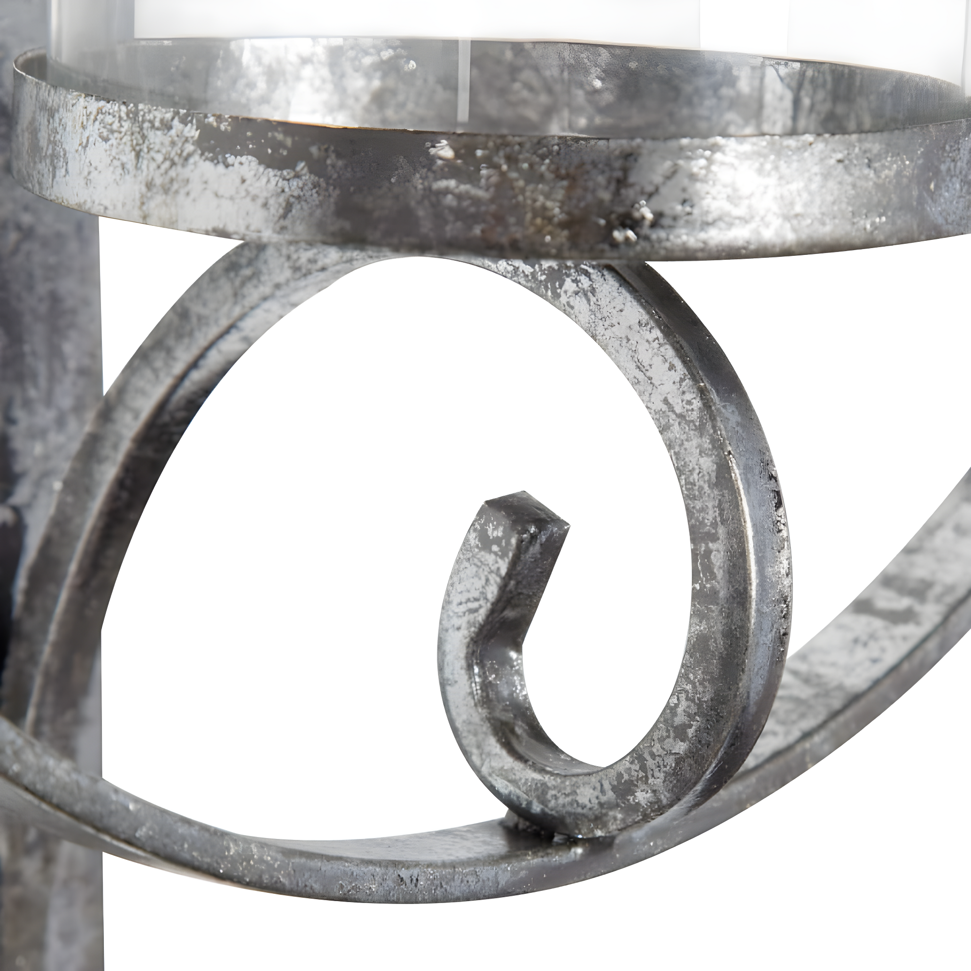 Kate and Laurel Doria Round Metal Wall Sconce, 12x22, Silver