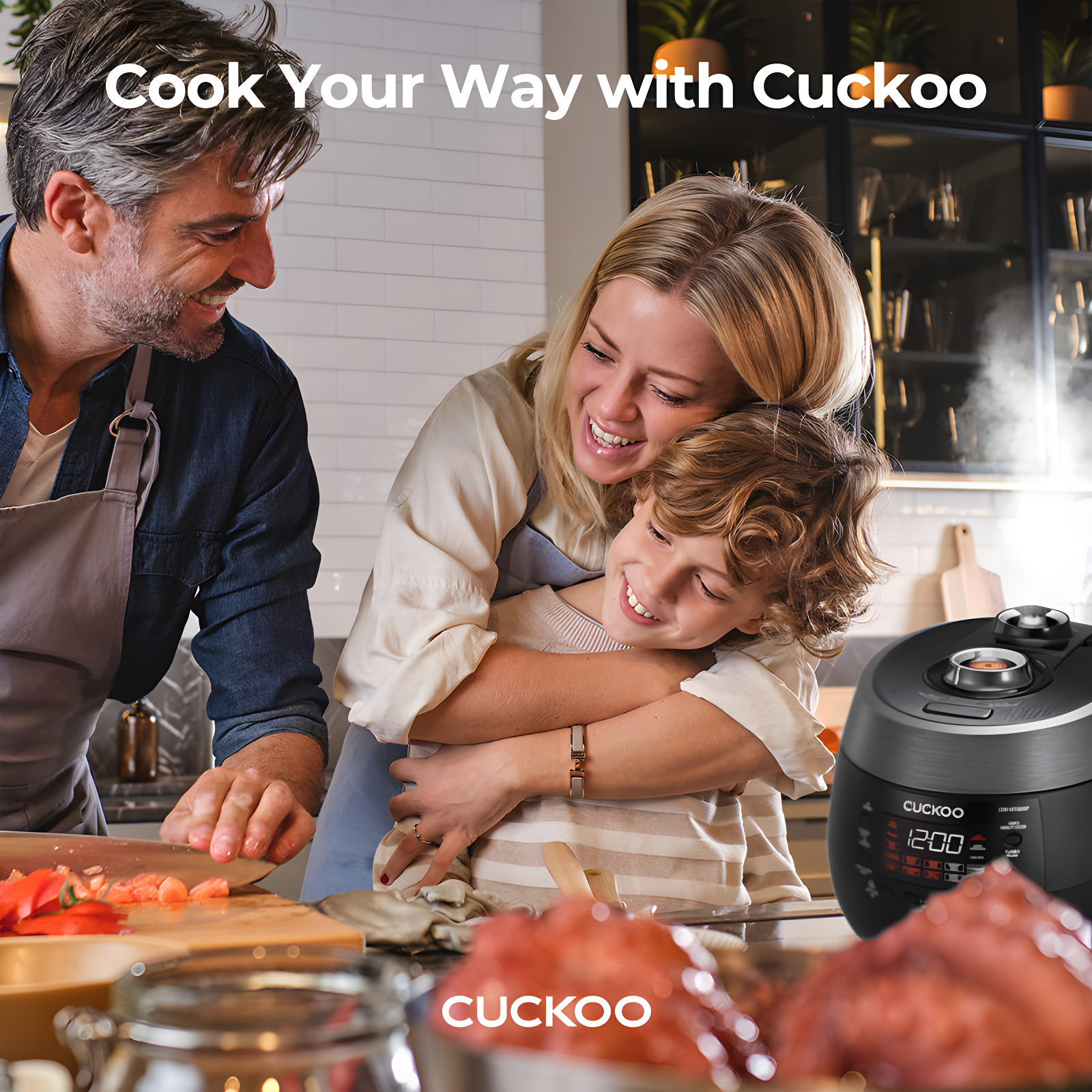 Cuckoo Electronics CUCKOO 6-Cup Twin Pressure Rice Cooker & Warmer with Nonstick Inner Pot, 14 Menu Options, Safe Steam Release, 3 Voice Guide, Auto Clean (Black) CRP-RT0609FB