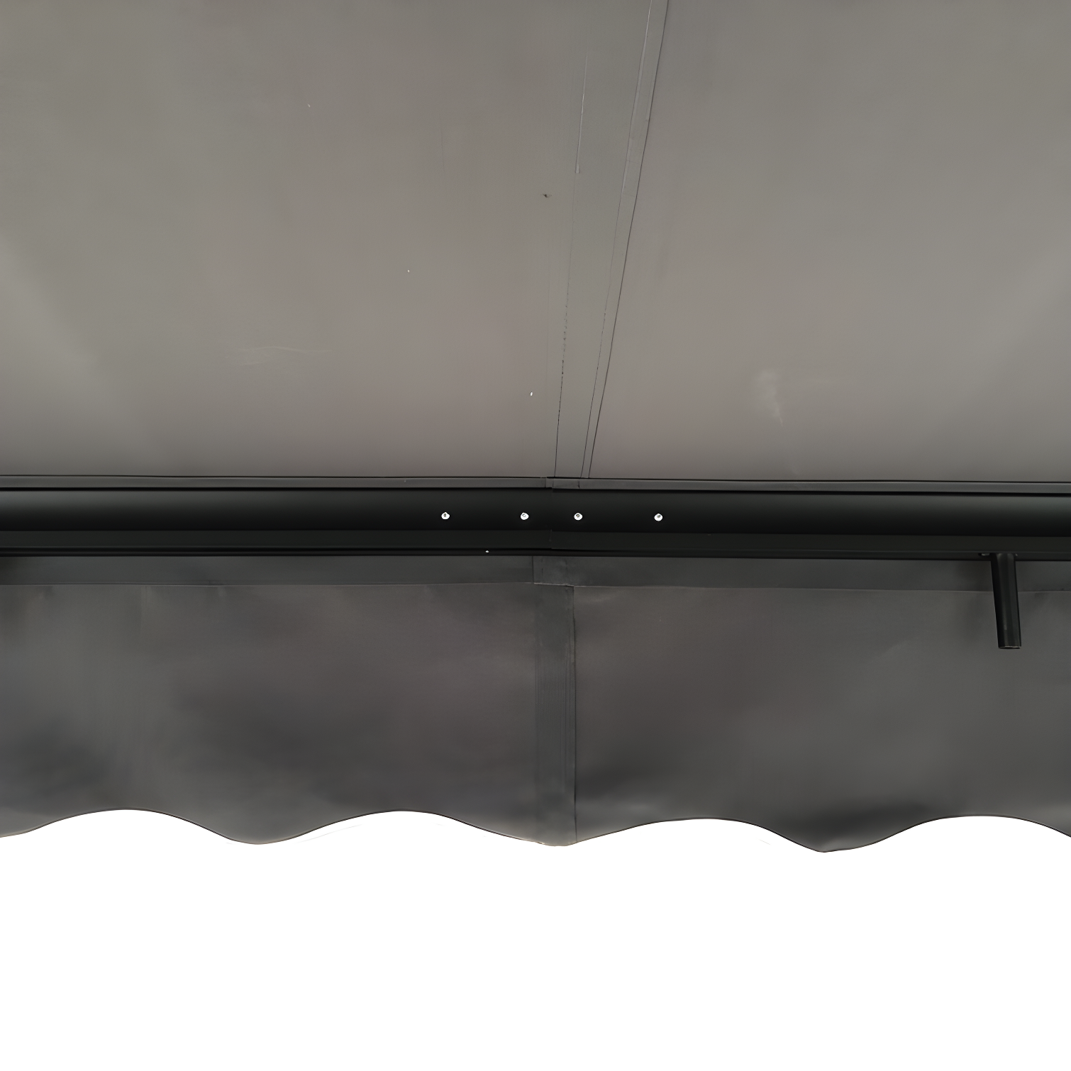 Motorized Retractable Patio Awning- Black Frame