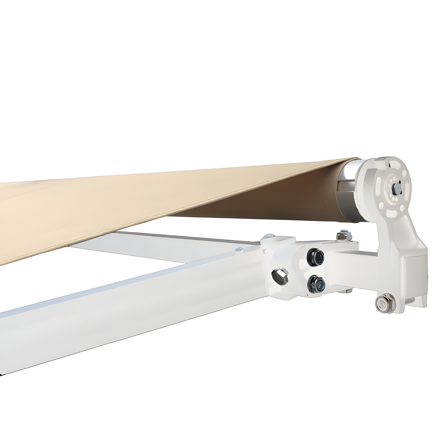 Motorized Retractable Patio Awning- Black Frame