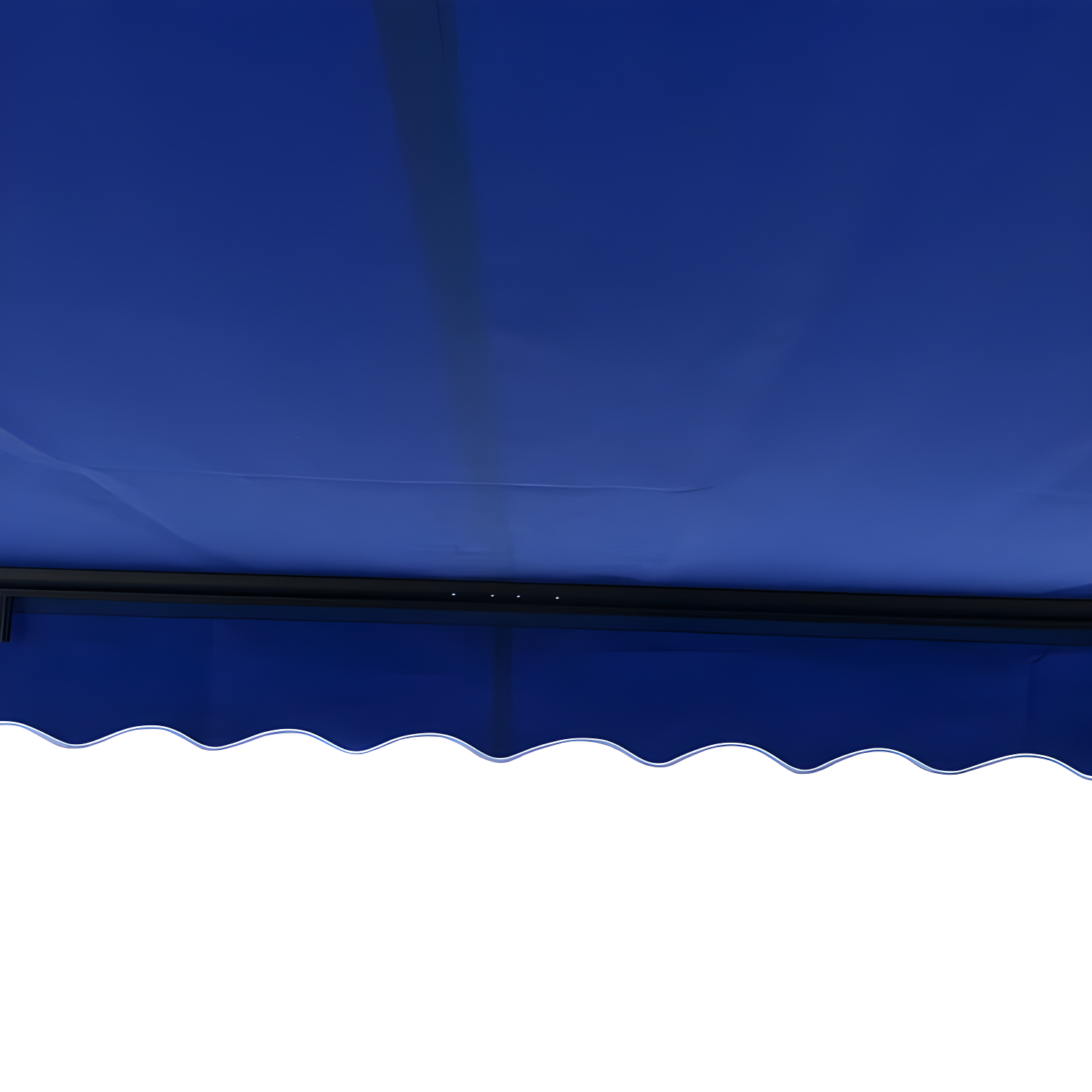 Motorized Retractable Patio Awning- Black Frame