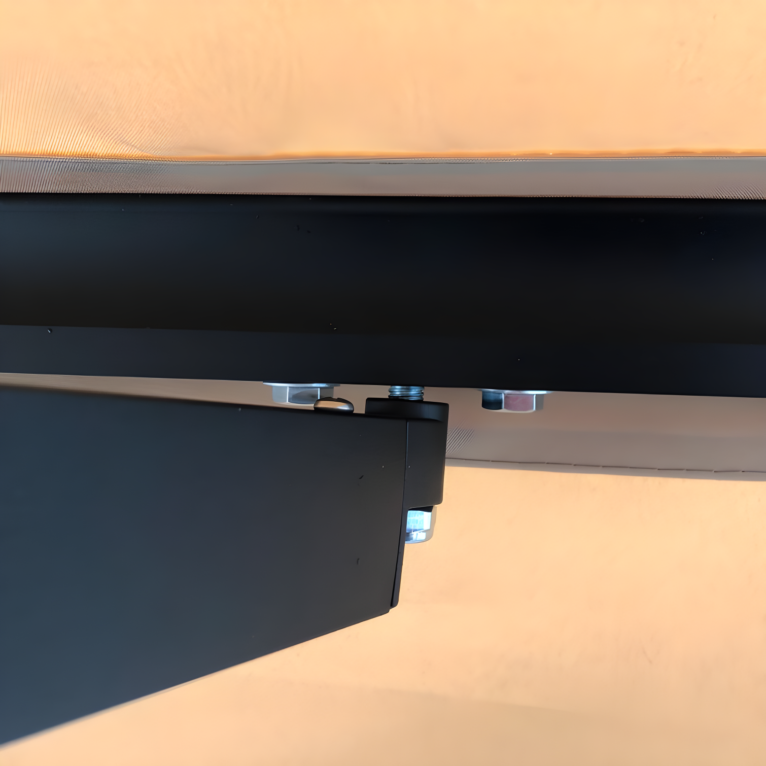 Motorized Retractable Patio Awning- Black Frame