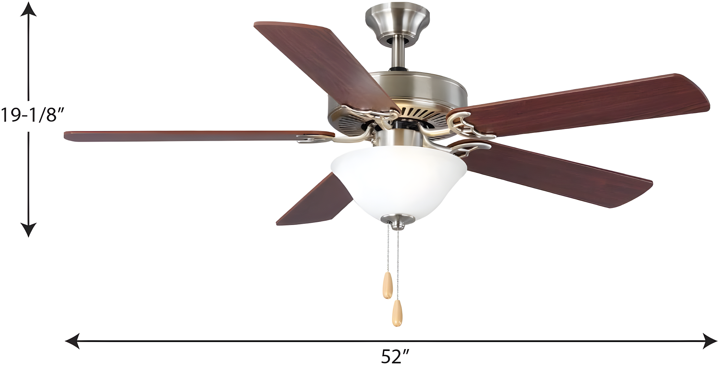 Progress Lighting - 52``Ceiling Fan - Ceiling Fans - Builder Fan - Wide -