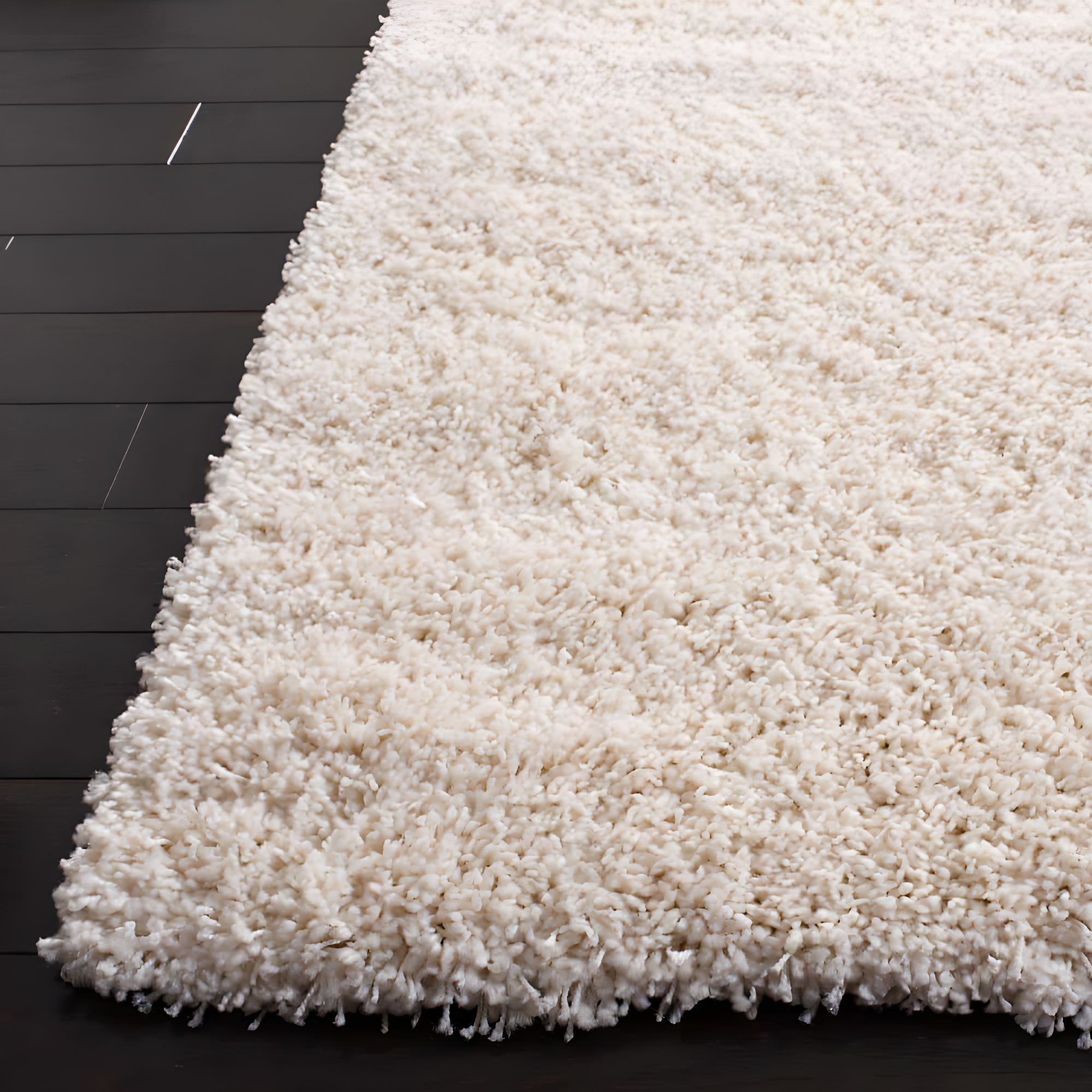 Shag SG151 Power Loomed Indoor Accent Rug - Ivory - 3'x5' - Safavieh.