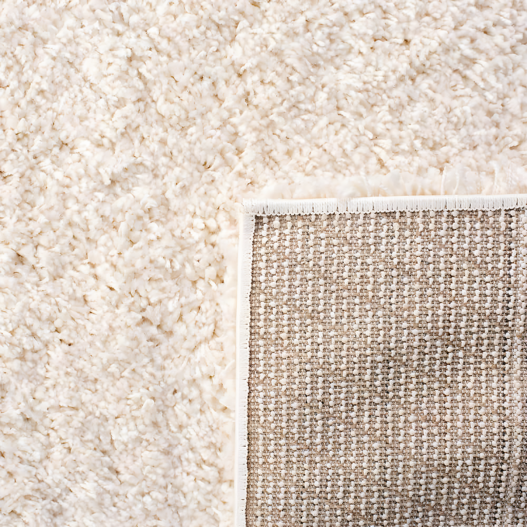 Shag SG151 Power Loomed Indoor Accent Rug - Ivory - 3'x5' - Safavieh.