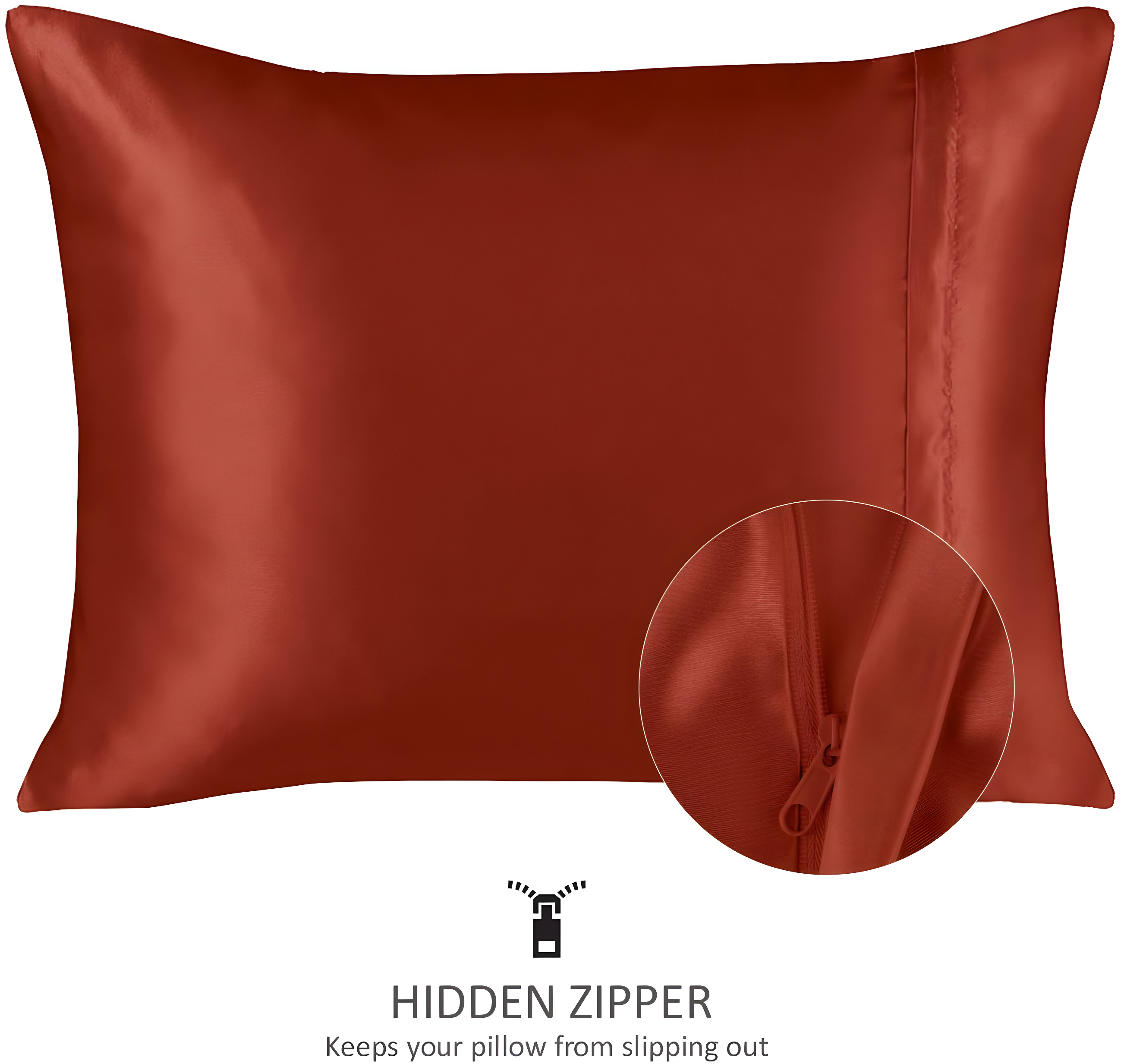 Shopbedding Blissford Satin Pillowcase with Zipper