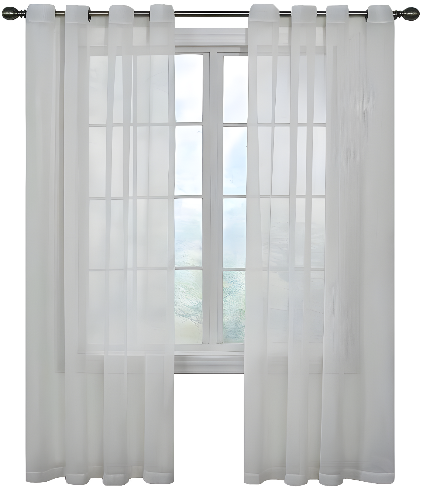 Arm & Hammer Traditional Grommet Sheer Curtain Panel, 59" x 84"