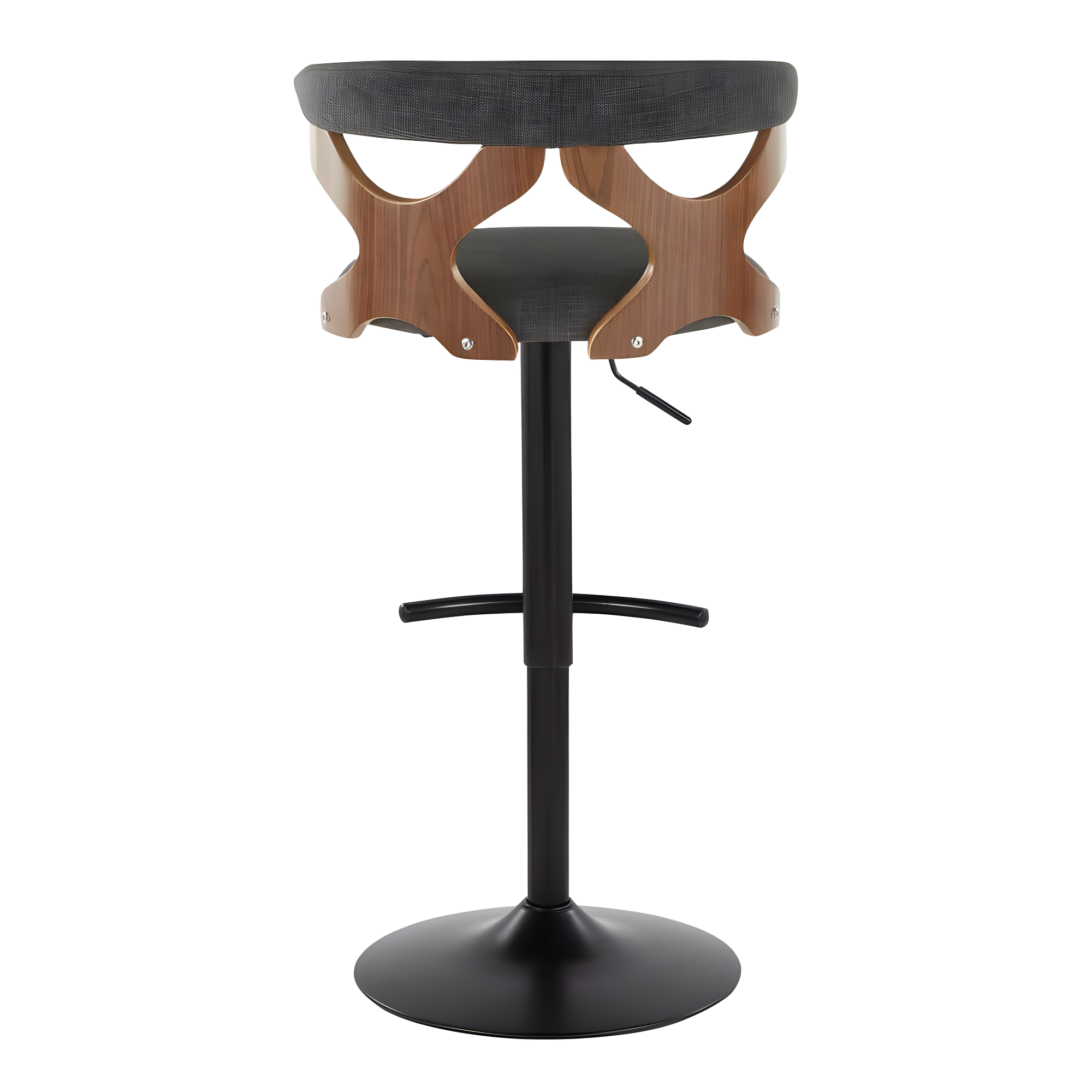 Gardenia Swivel Upholstered Adjustable Height Counter Stool with Metal Frame (Set of 2)