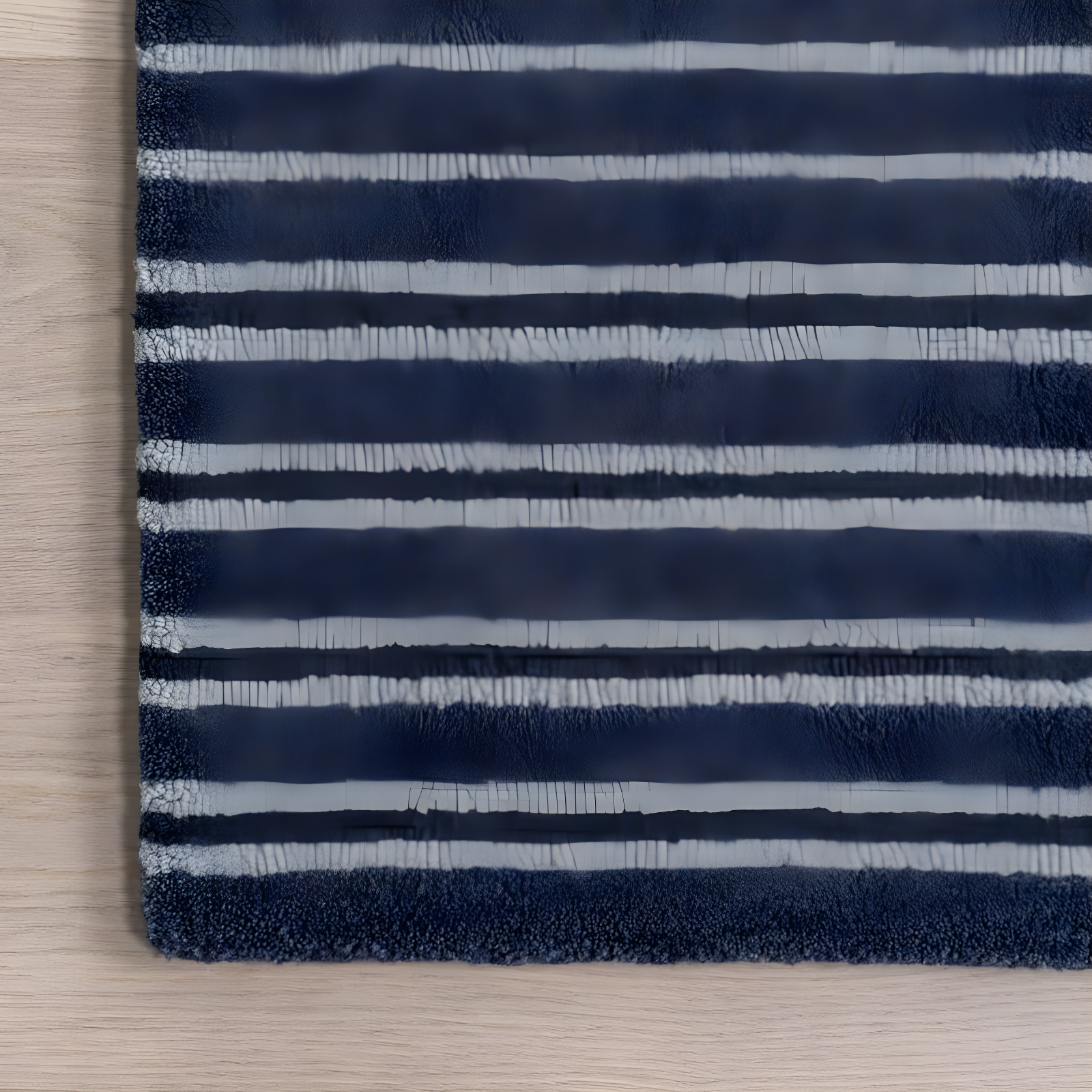 Breakwater Bay Pacific Striped Wool Area Rug