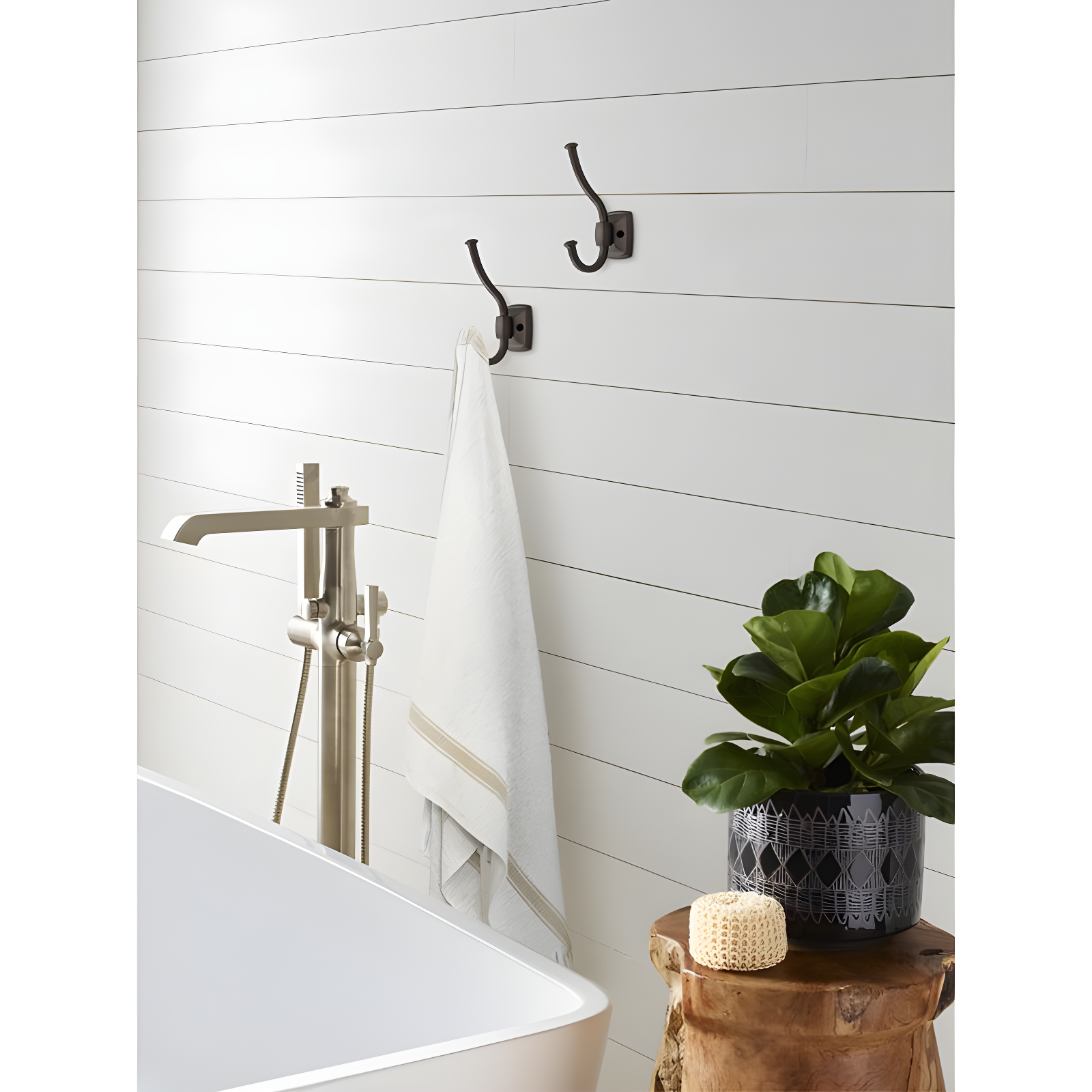 Kinsale Transitional Double Prong Decorative Wall Hook