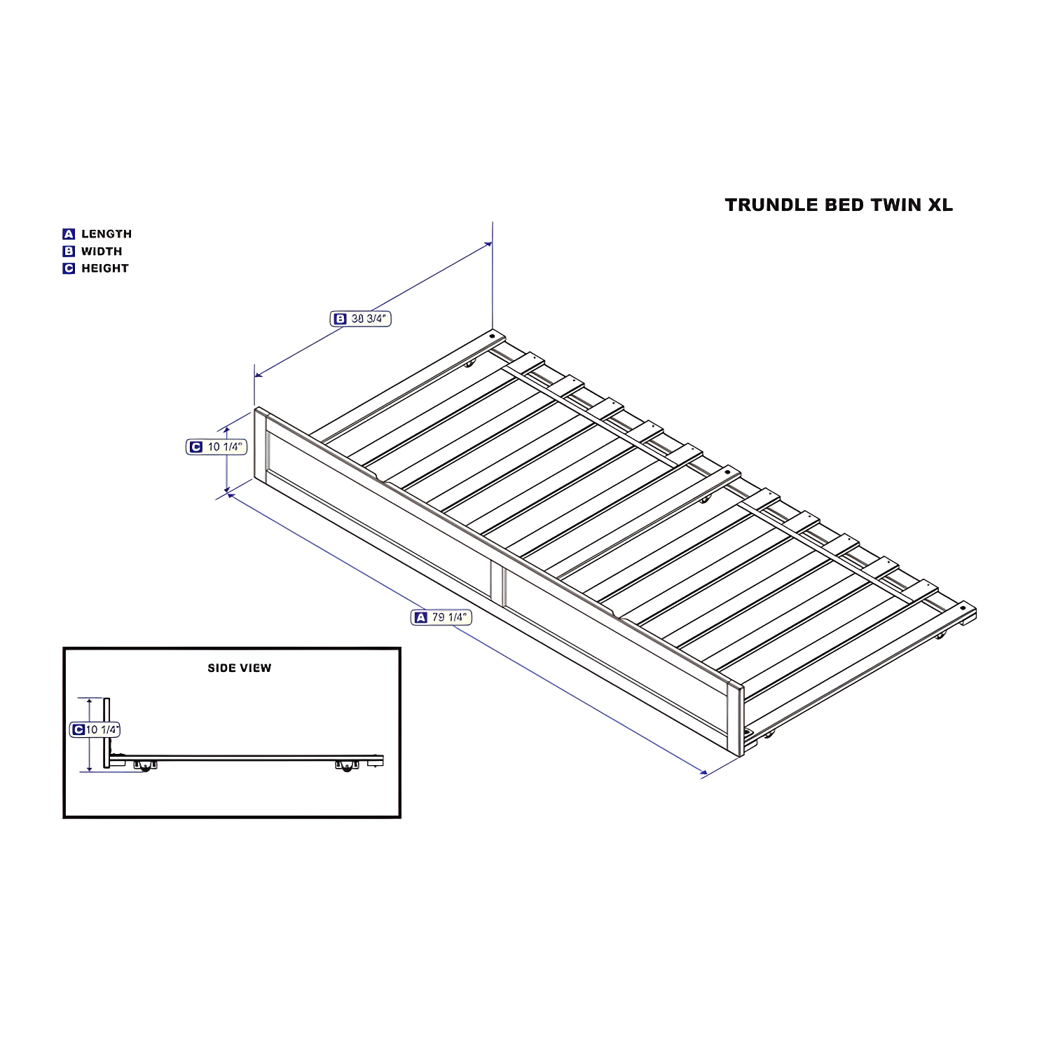 Island Under Bed Trundle