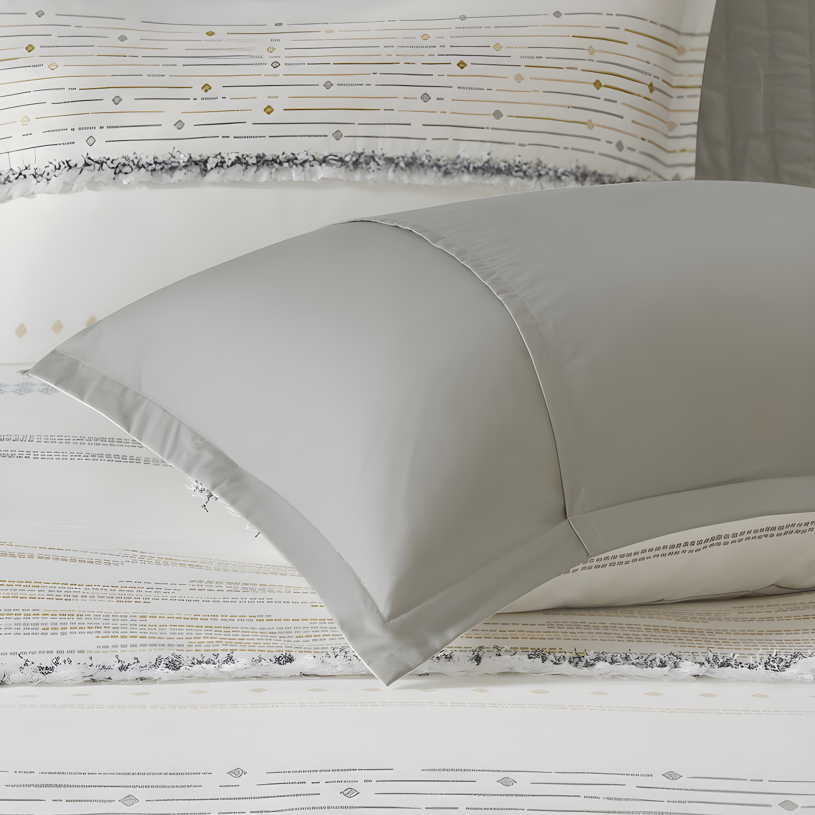 INK+IVY Nea Boho 3-Piece Striped Cotton Duvet Set