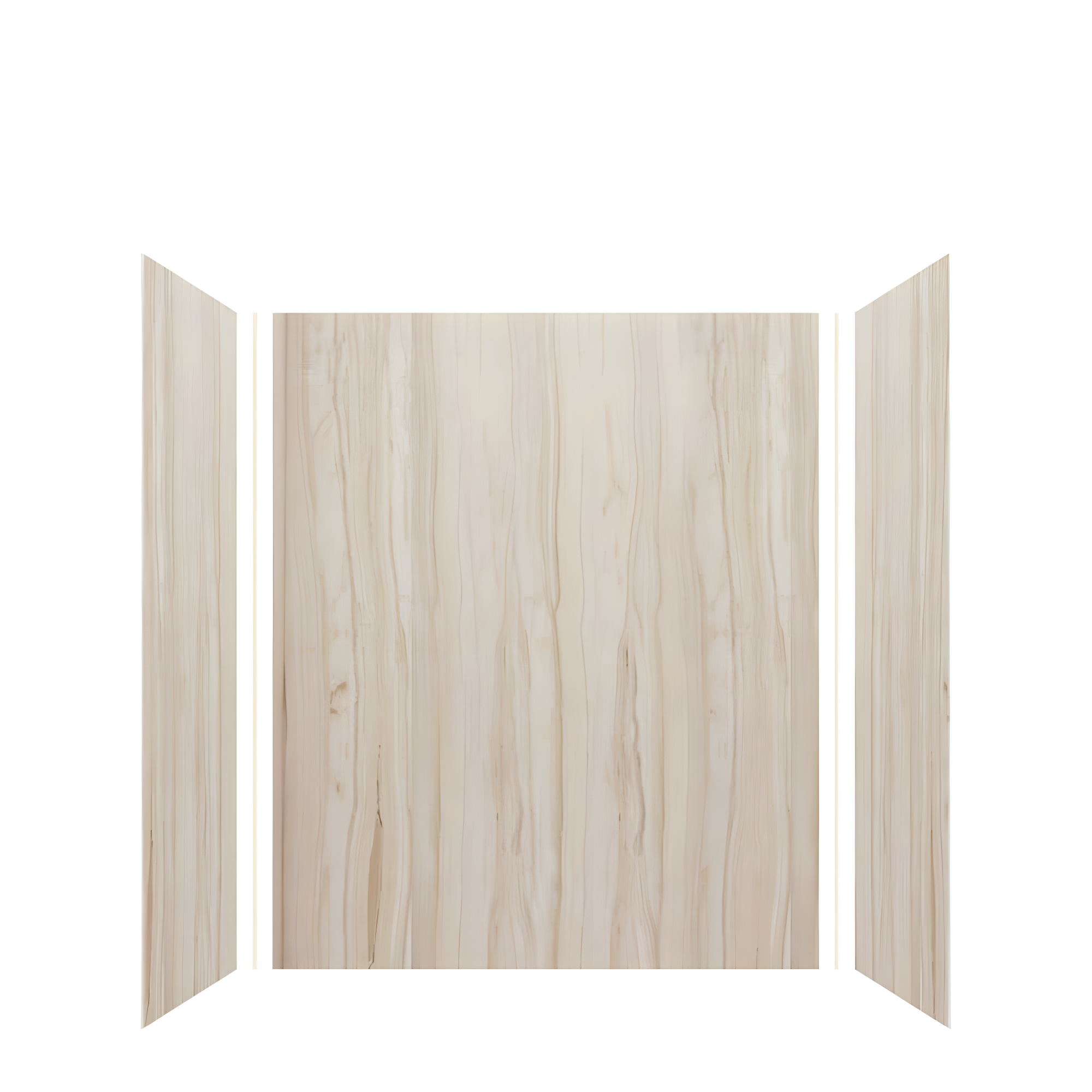 Transolid Expressions 60'' W 36'' D 72'' H Glue Up Solid Surface Wall