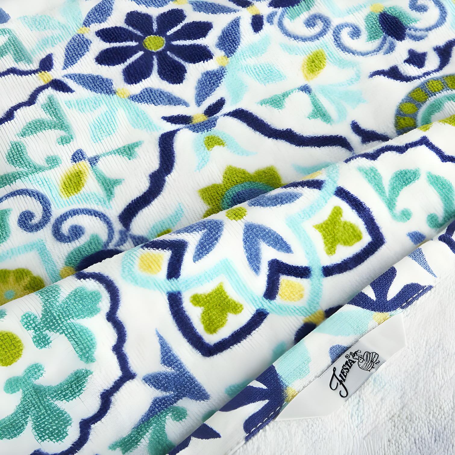 Fiesta Fiesta Worn Tiles Kitchen Towels Set (Set of 2)