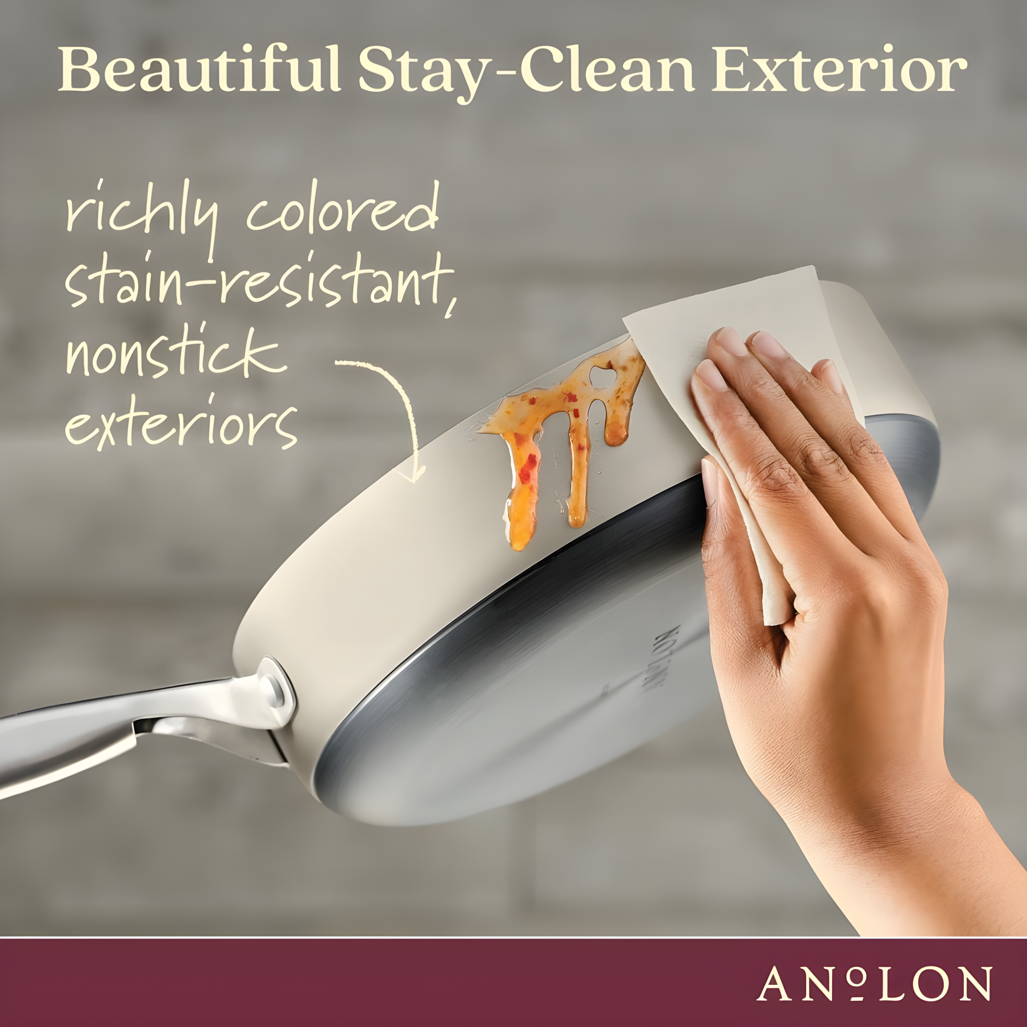 Anolon Anolon Achieve Hard Anodized Nonstick Saute Pan with Lid - 3 Quart