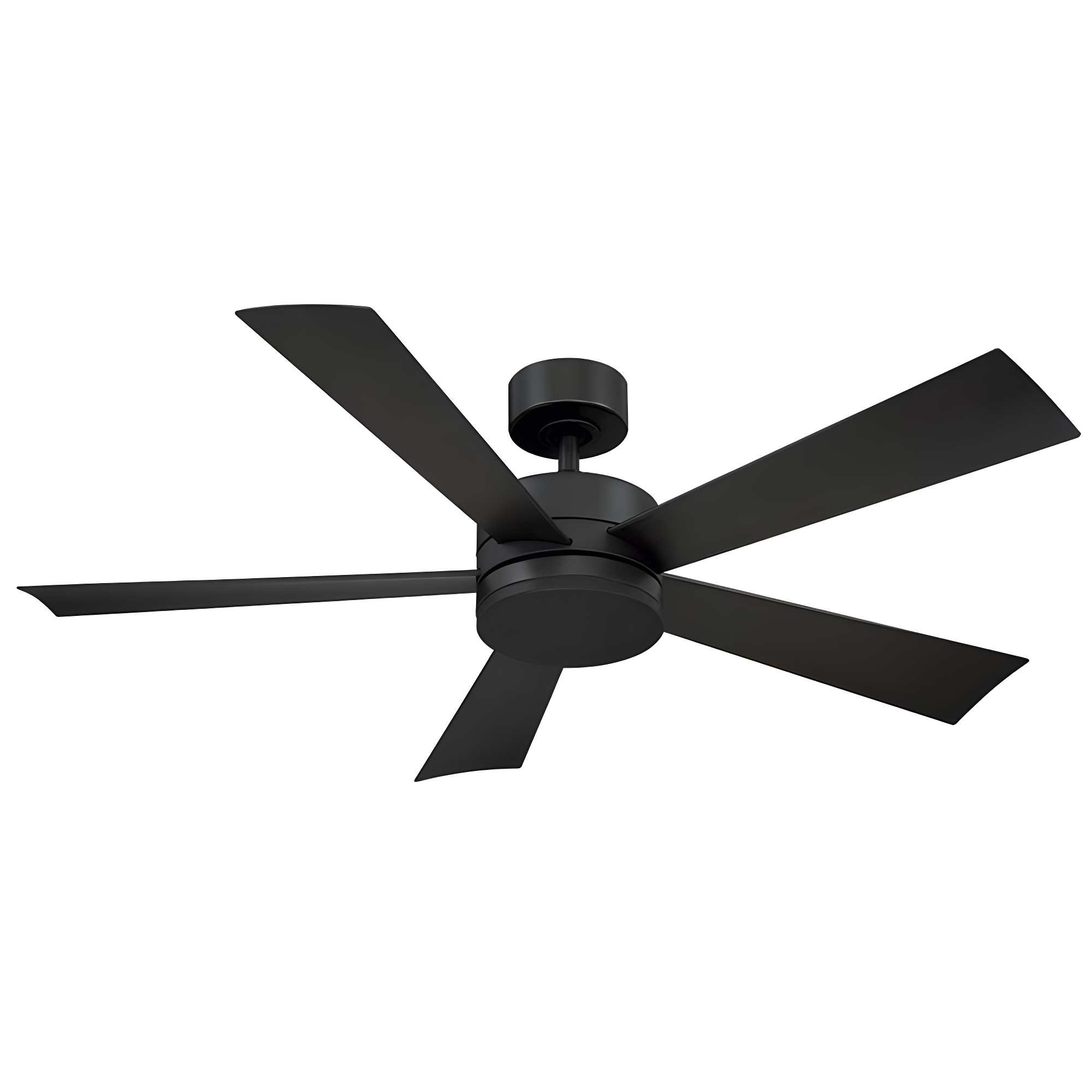 Wynd 5 - Blade Outdoor /Indoor Smart Ceiling Fan with Remote Control and LED Light Kit Included, Works With Alexa and iOS or Android App
