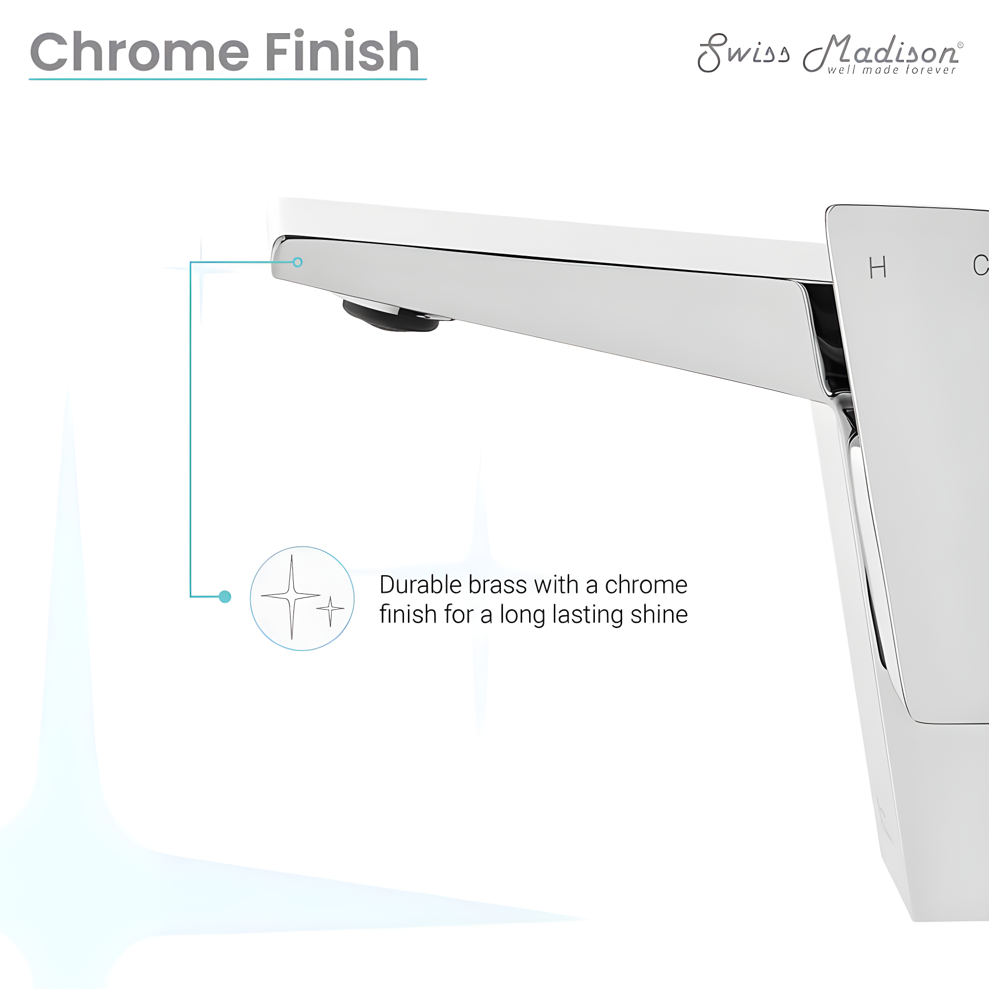 Carre Single Hole, Single-Handle, Bathroom Faucet
