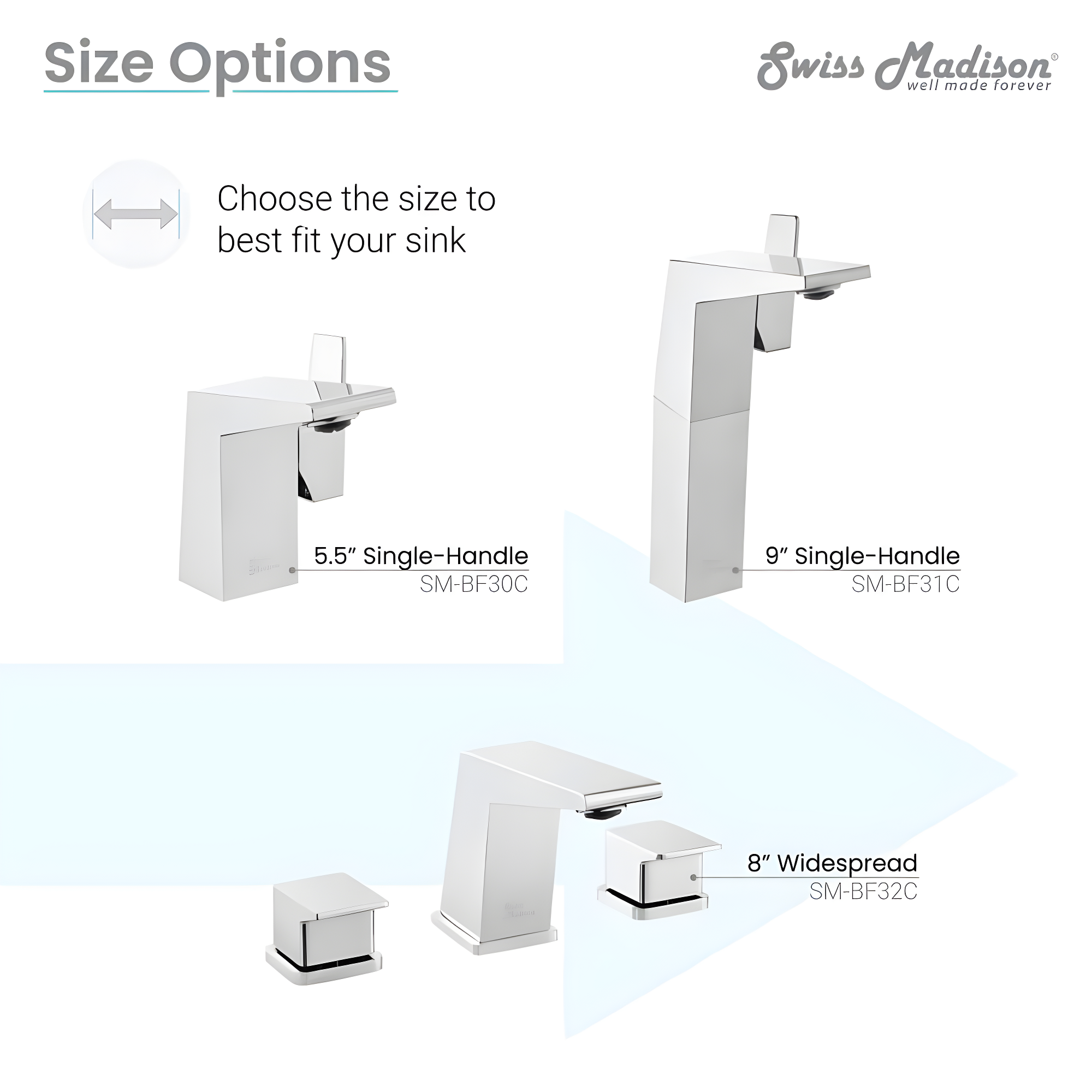 Carre Single Hole, Single-Handle, Bathroom Faucet