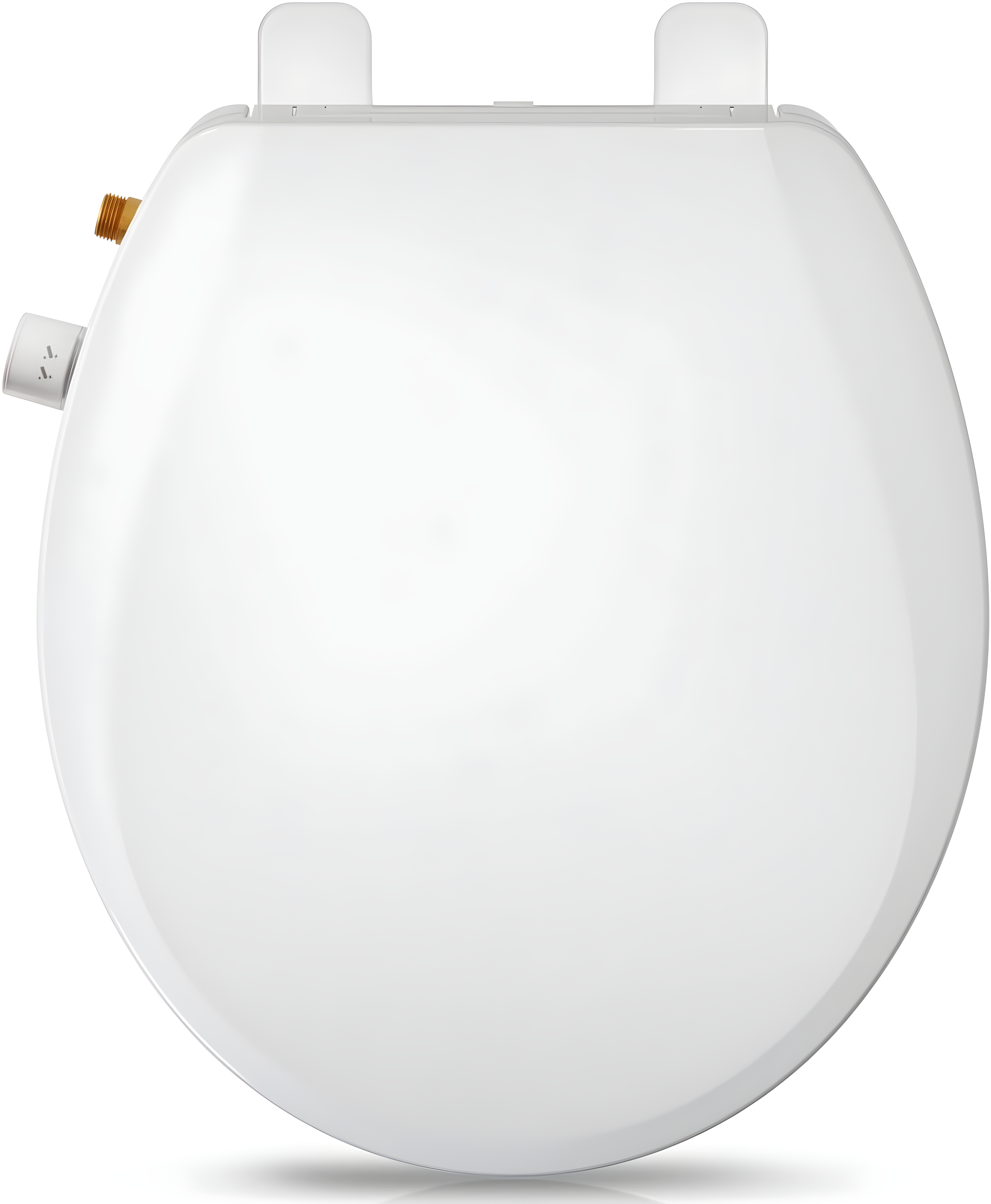 Elongated Bidet Toilet Seat With Quiet-Close, Fit Elongated Toilet Seat, White