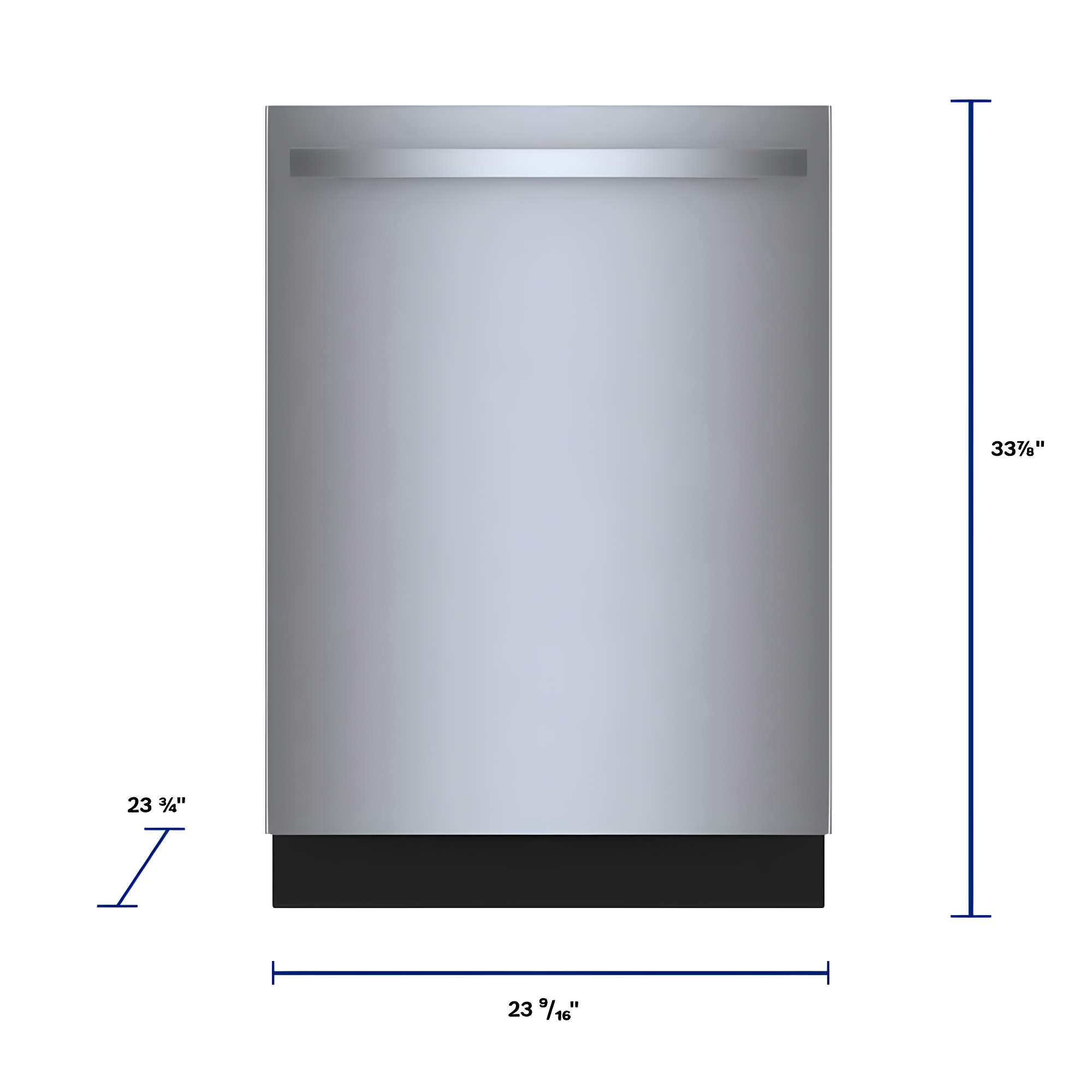 500 Series 24" Stainess Steel Top Control Built-In Dishwasher with Stainless Steel Tub and Flexible 3Rd Rack