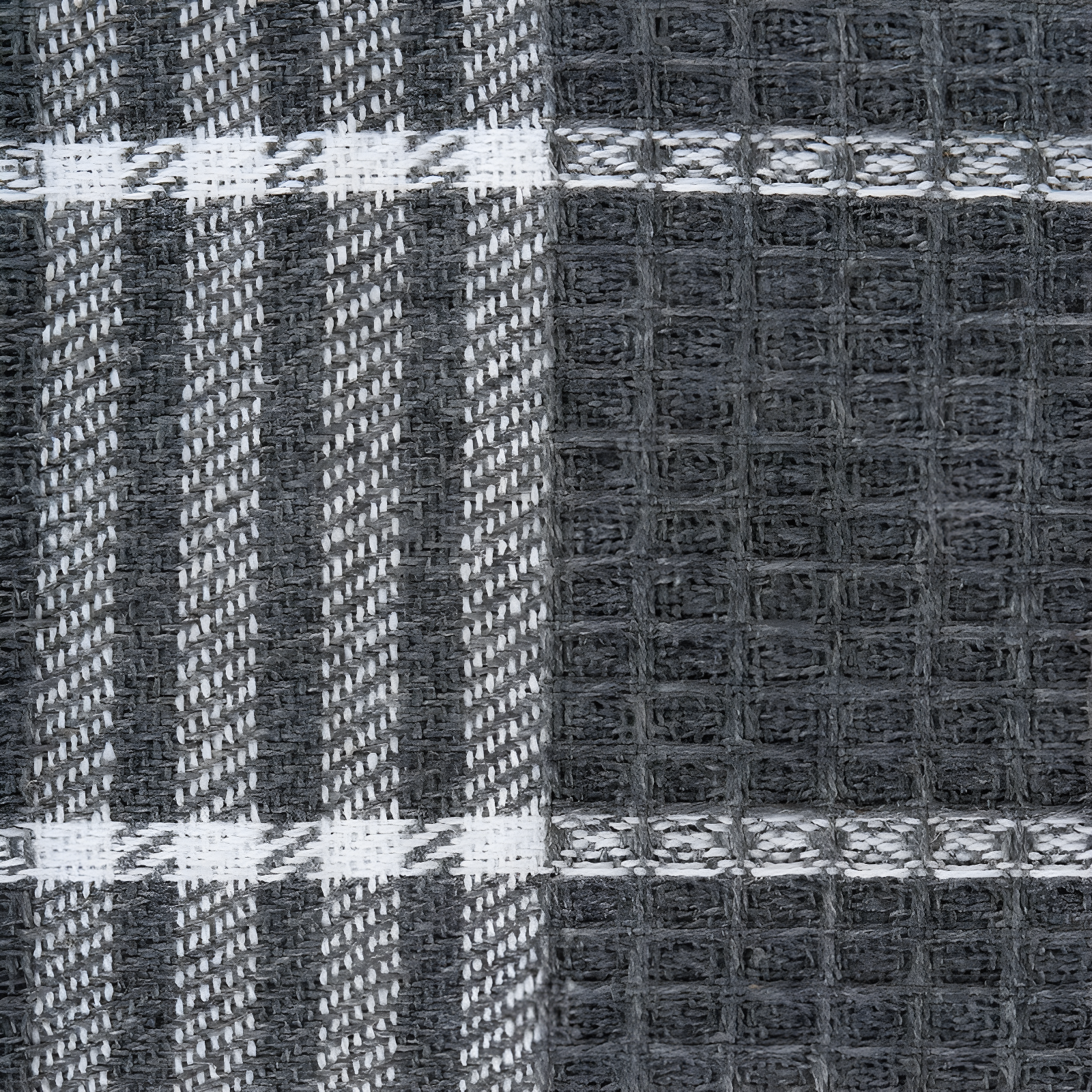 Waffle Weave Cotton Plaid Waffle Dish Cloth Kitchen Towel (Set of 12)