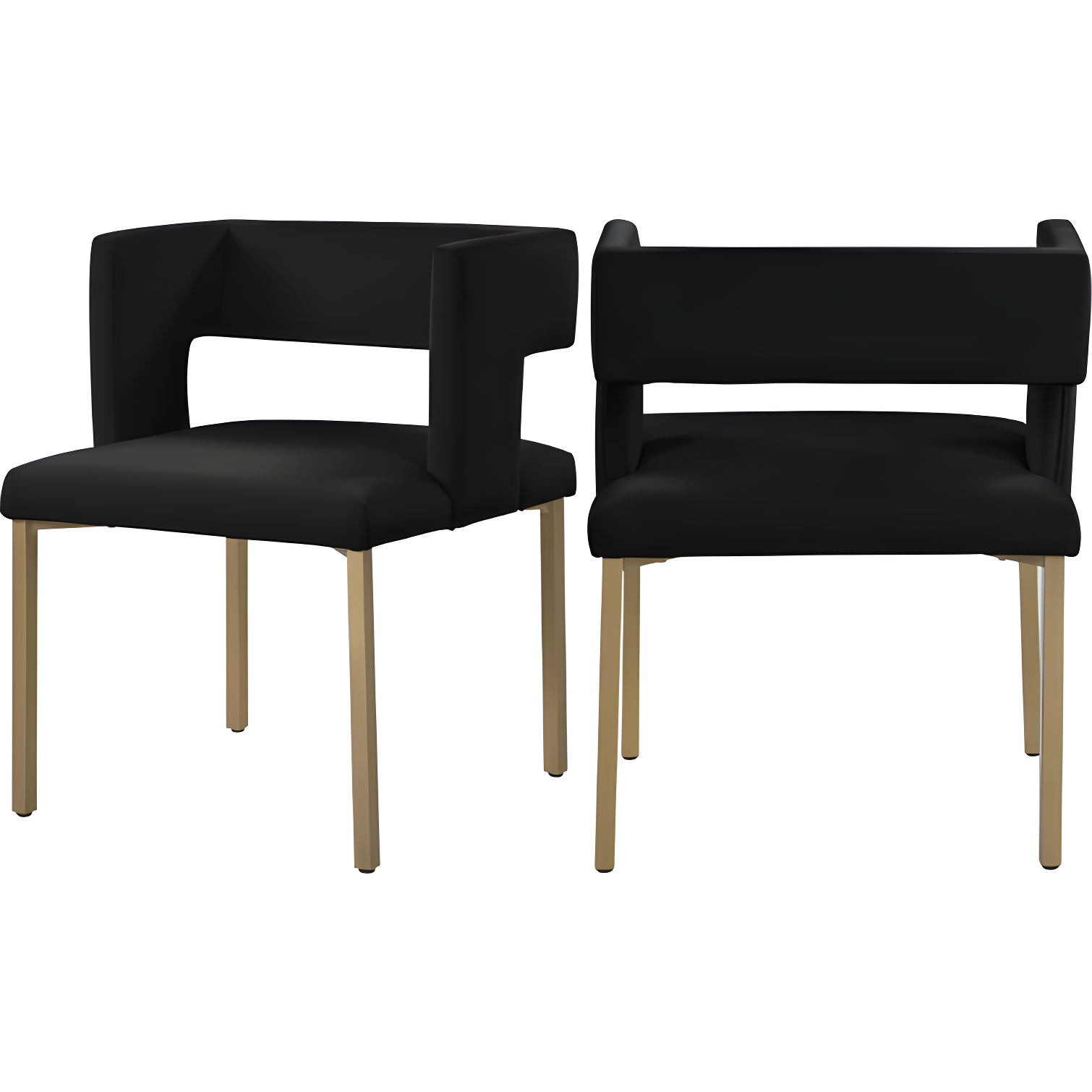 Inga 19'' H Velvet Upholstered Side Chair