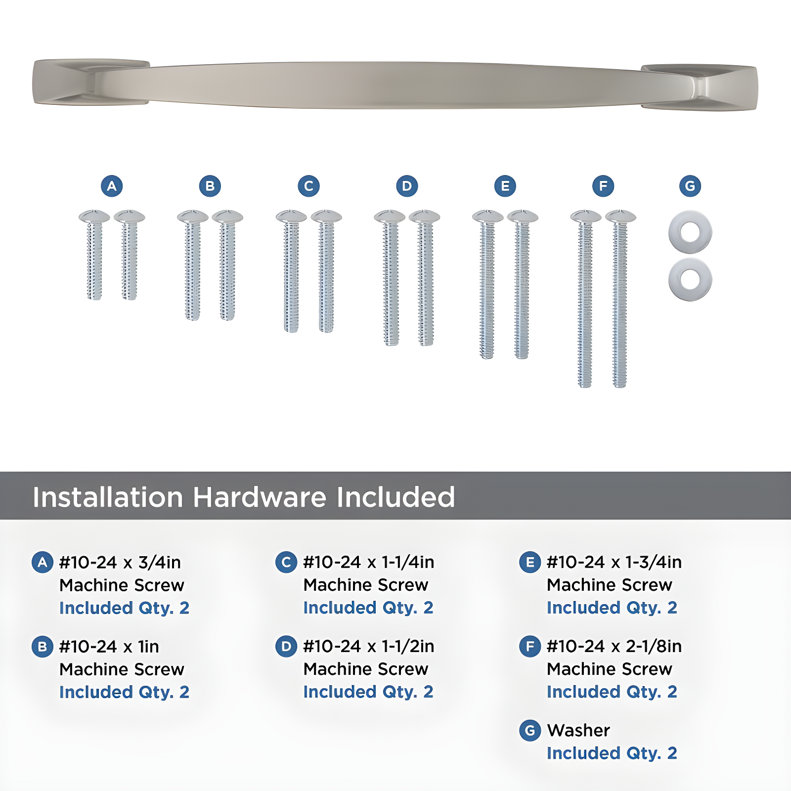 Amerock Highland Ridge 12 inch (305mm) Center-to-Center Satin Nickel Appliance Pull