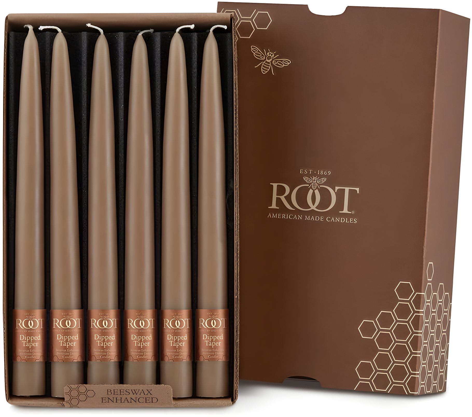12 Piece Unscented Taper Candle Set