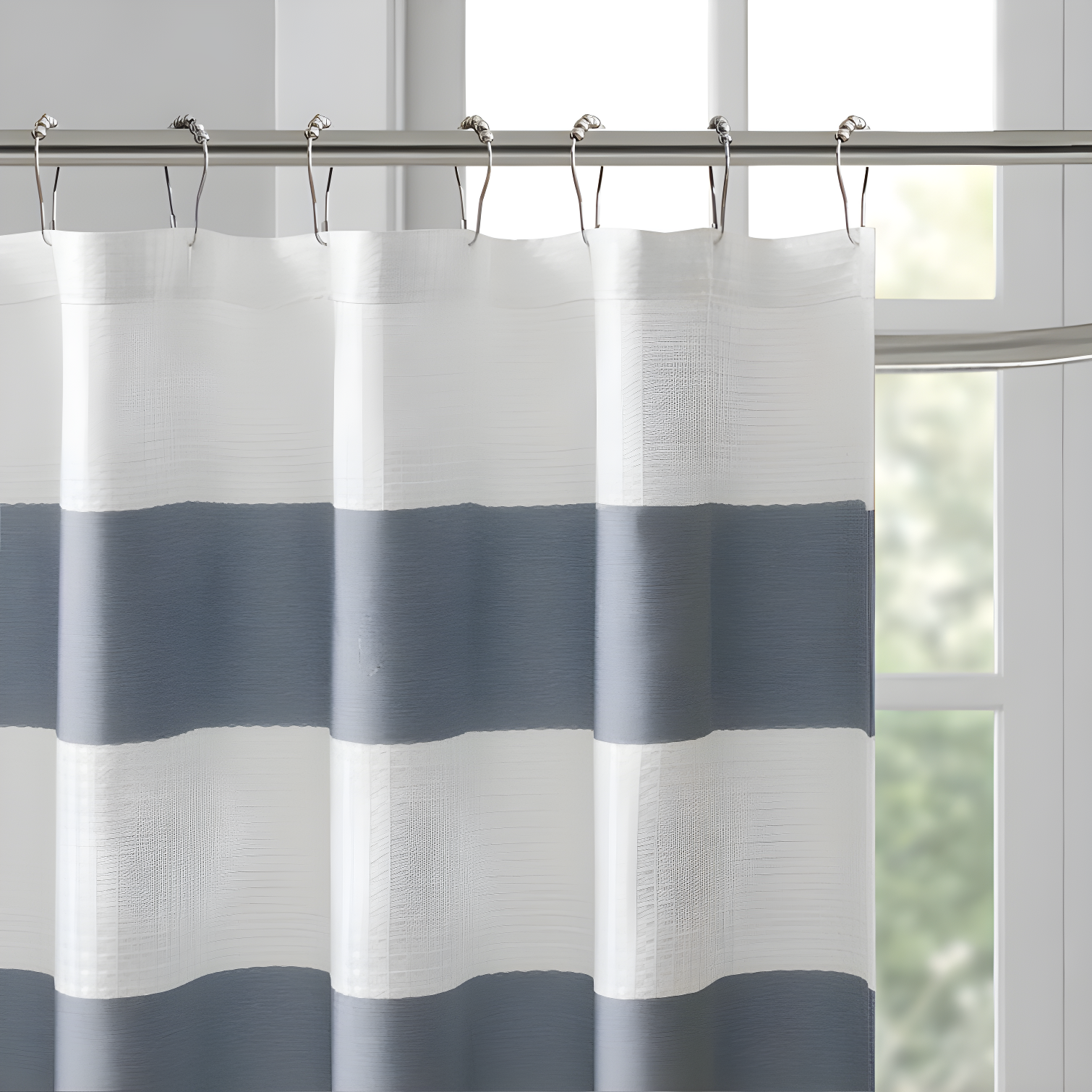 Striped Single Shower Curtain