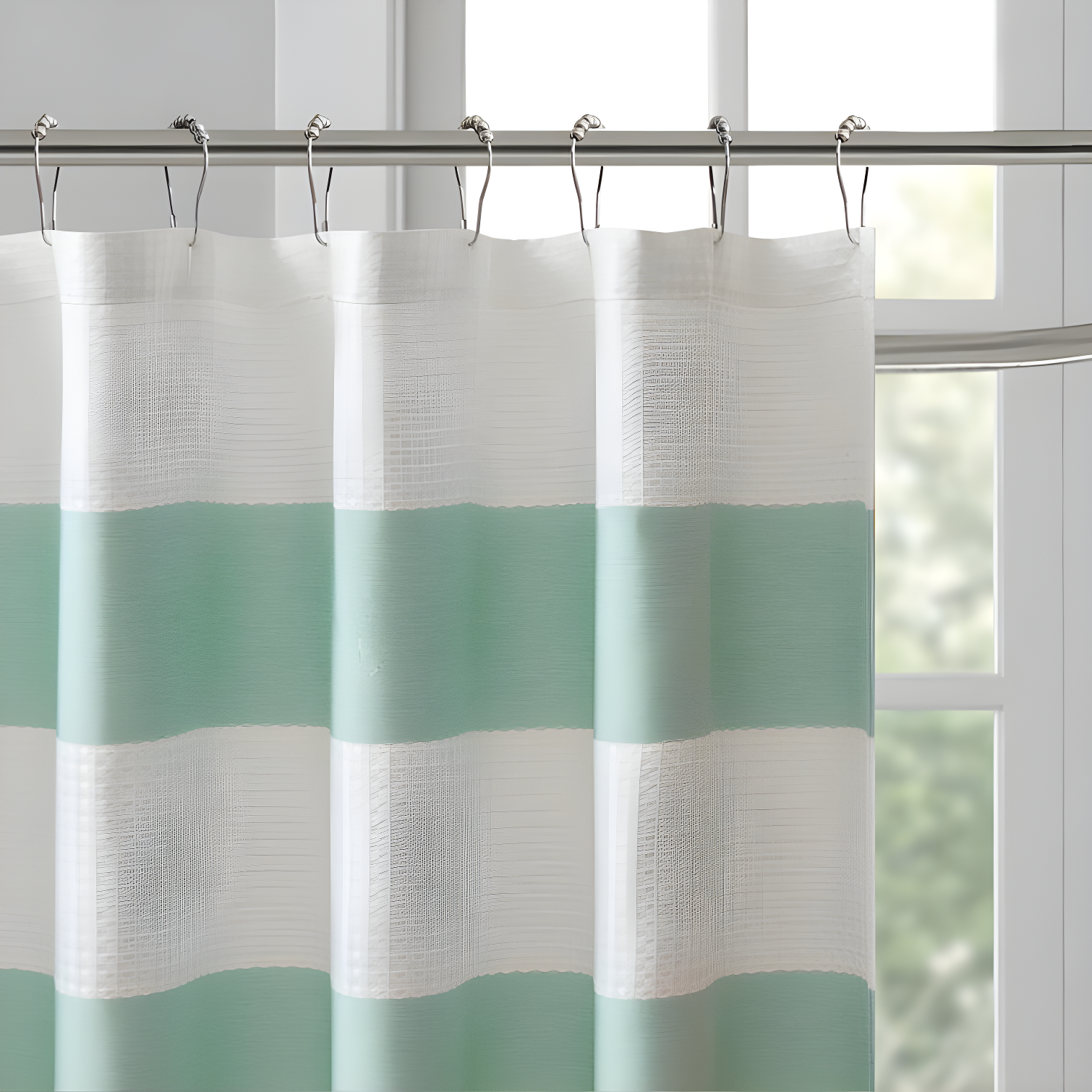 Striped Single Shower Curtain