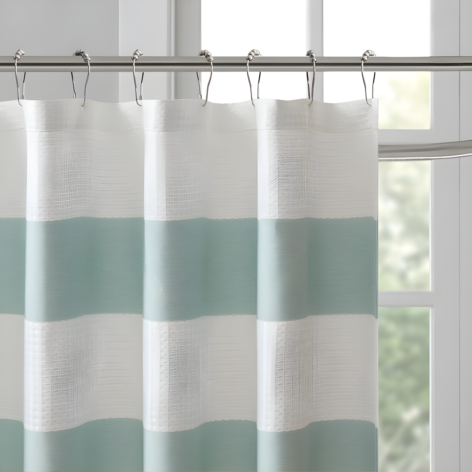 Striped Single Shower Curtain