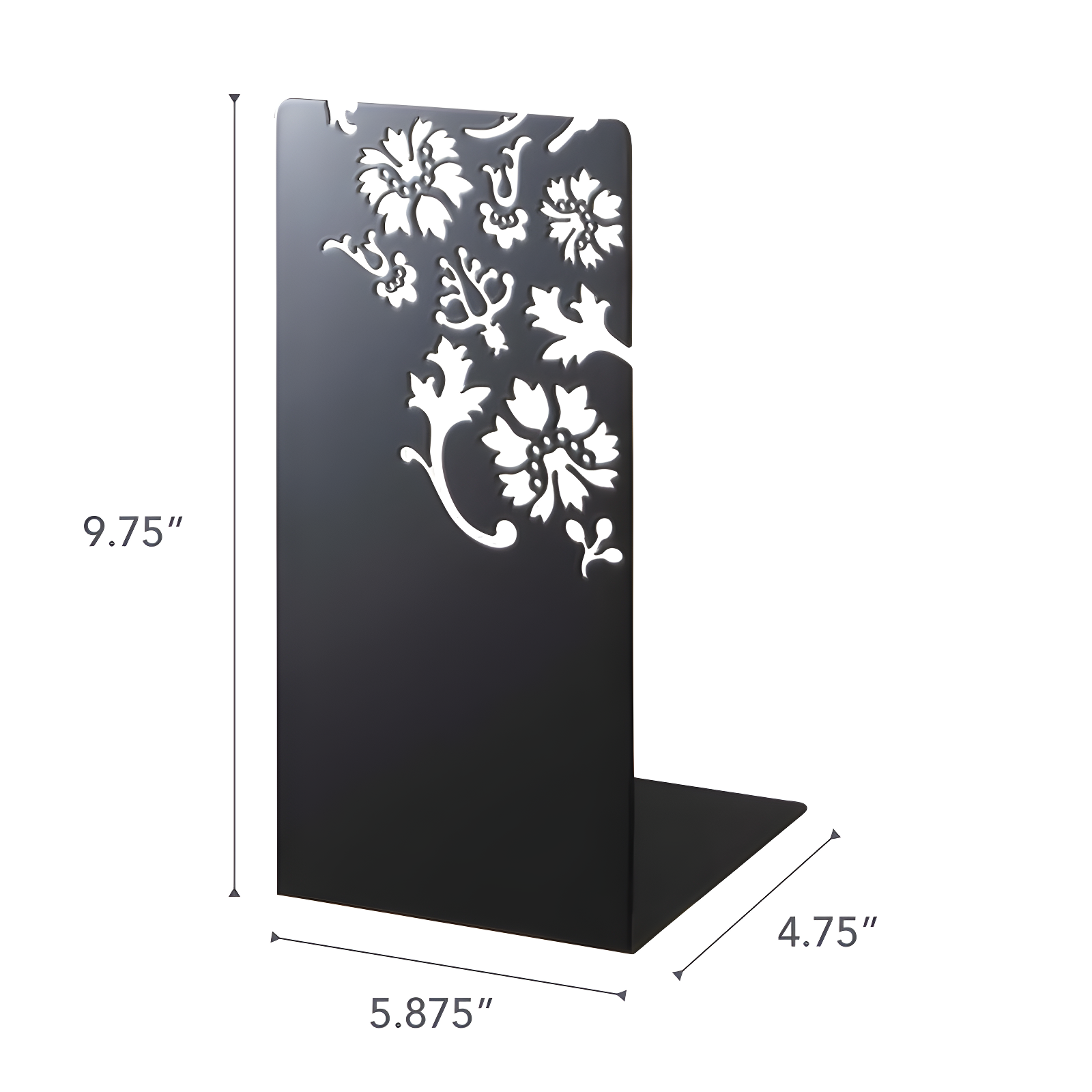 Yamazaki Home Kirie L-Shaped Book End, Large, Steel, Large, No Assembly Req. (Set of 2)