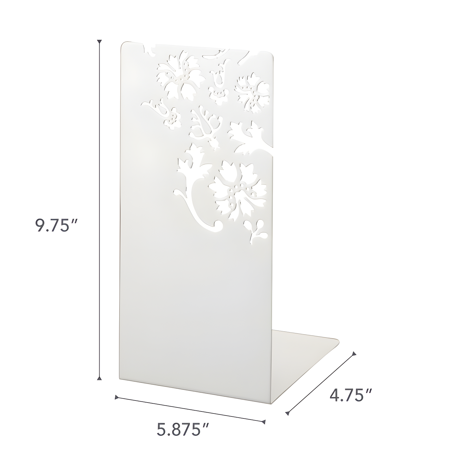 Yamazaki Home Kirie L-Shaped Book End, Large, Steel, Large, No Assembly Req. (Set of 2)