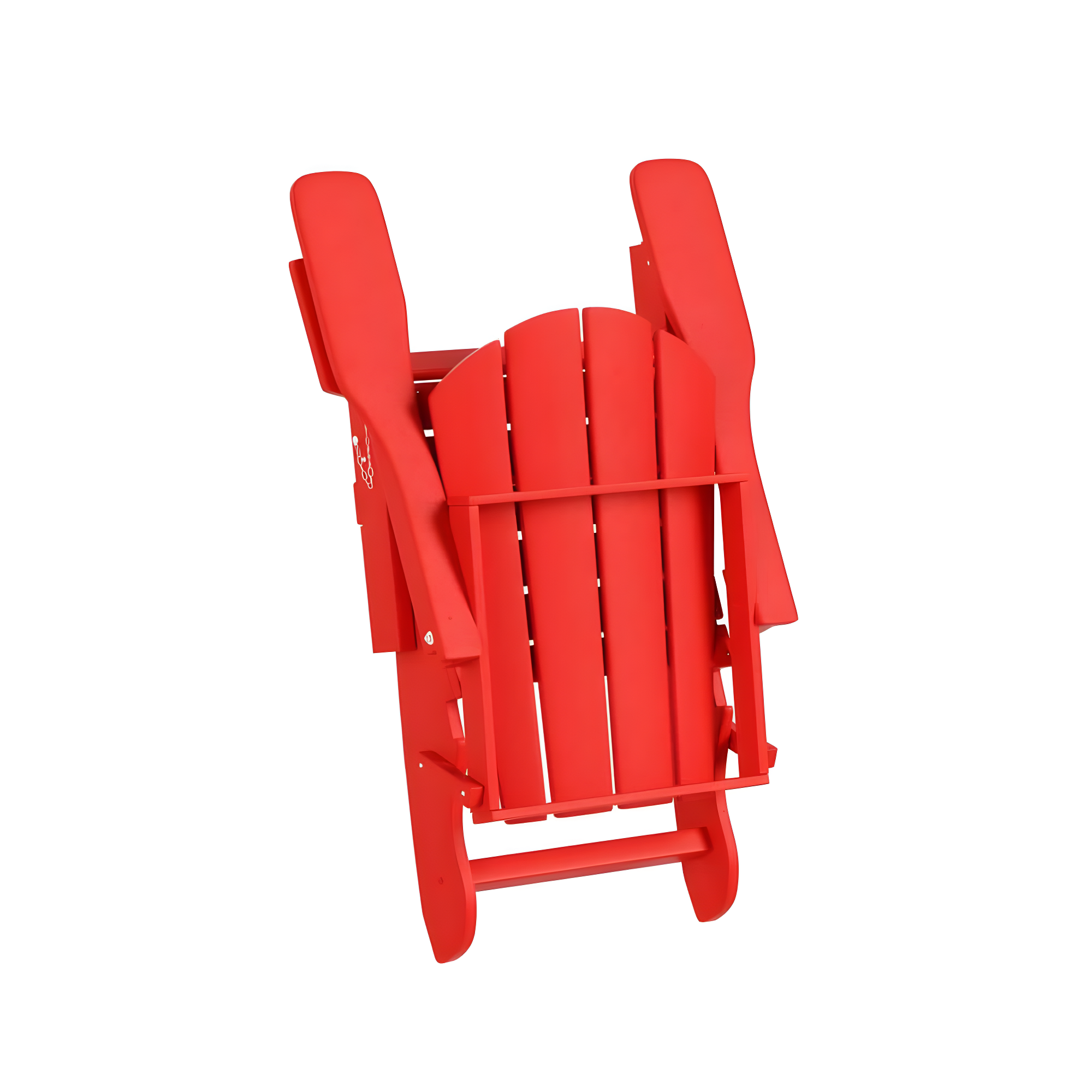 Red Poly Adirondack Outdoor Folding Armchair Set of 2