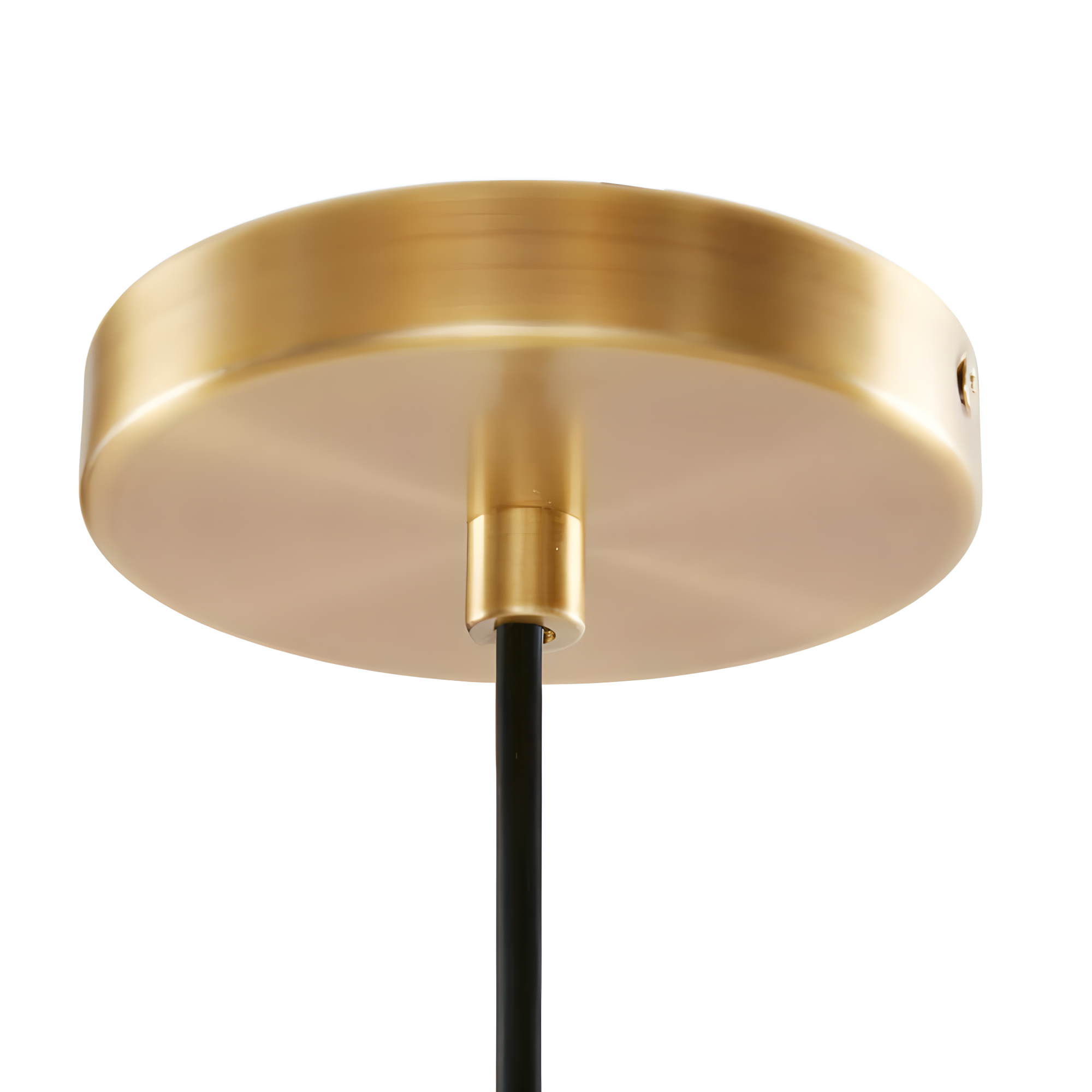Ink+Ivy 9"x95.5" Auburn Bell Shaped Hanging Glass Simple Industrial Pendant Light Gold: Modern Ceiling Fixture, 60W E26, Adjustable Height