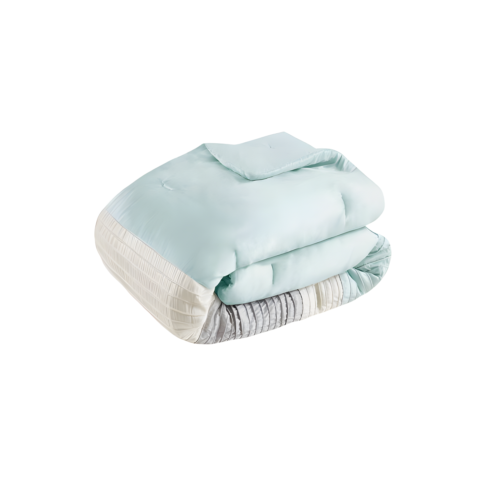Madison Park Amherst 7 Piece Striped and Pleated Comforter Set