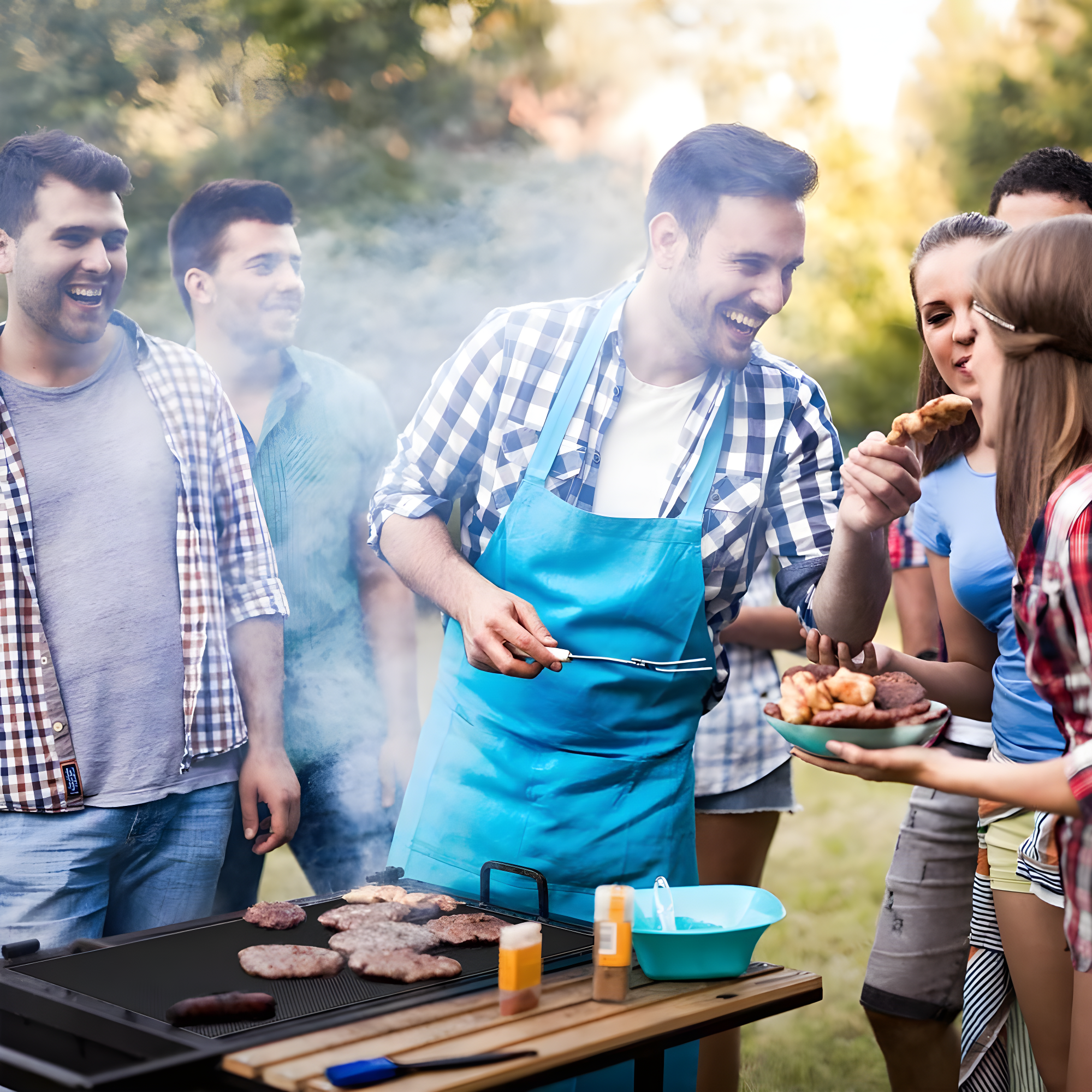 Hastings Home Nonstick FDA Approved Reusable BBQ Grill Mat Set for Gas, Charcoal, and Electric Grills - Set of 2