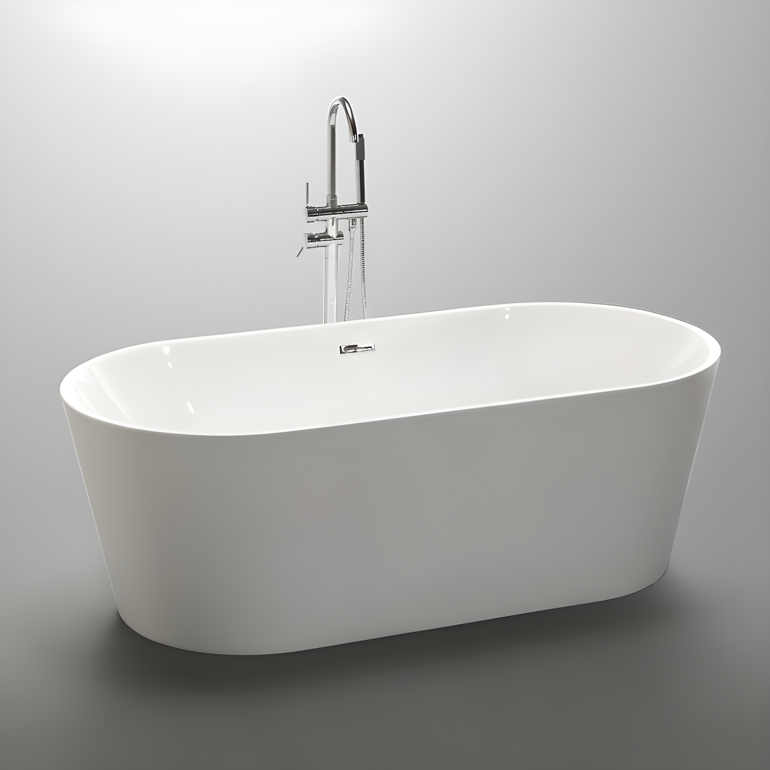 ANZZI FT-AZ098 Chand Series 67'' x 32'' Freestanding Soaking Acrylic Bathtub