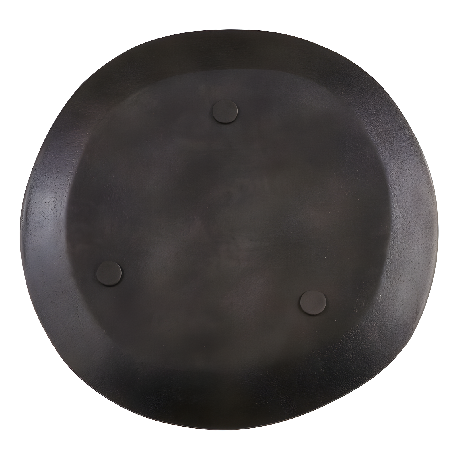Saro Lifestyle Brushed Aluminum Charger (Set of 4), Graphite, 13" Round
