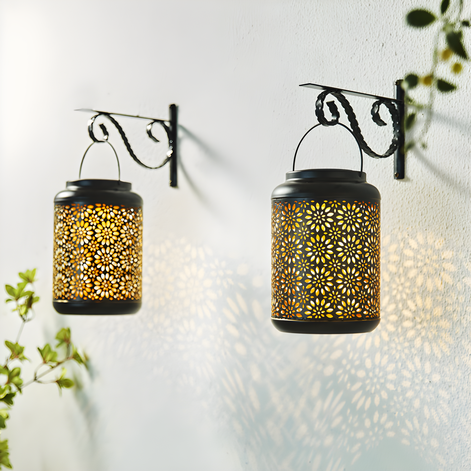 8.75'' Solar Powered Integrated LED Outdoor Hanging Light