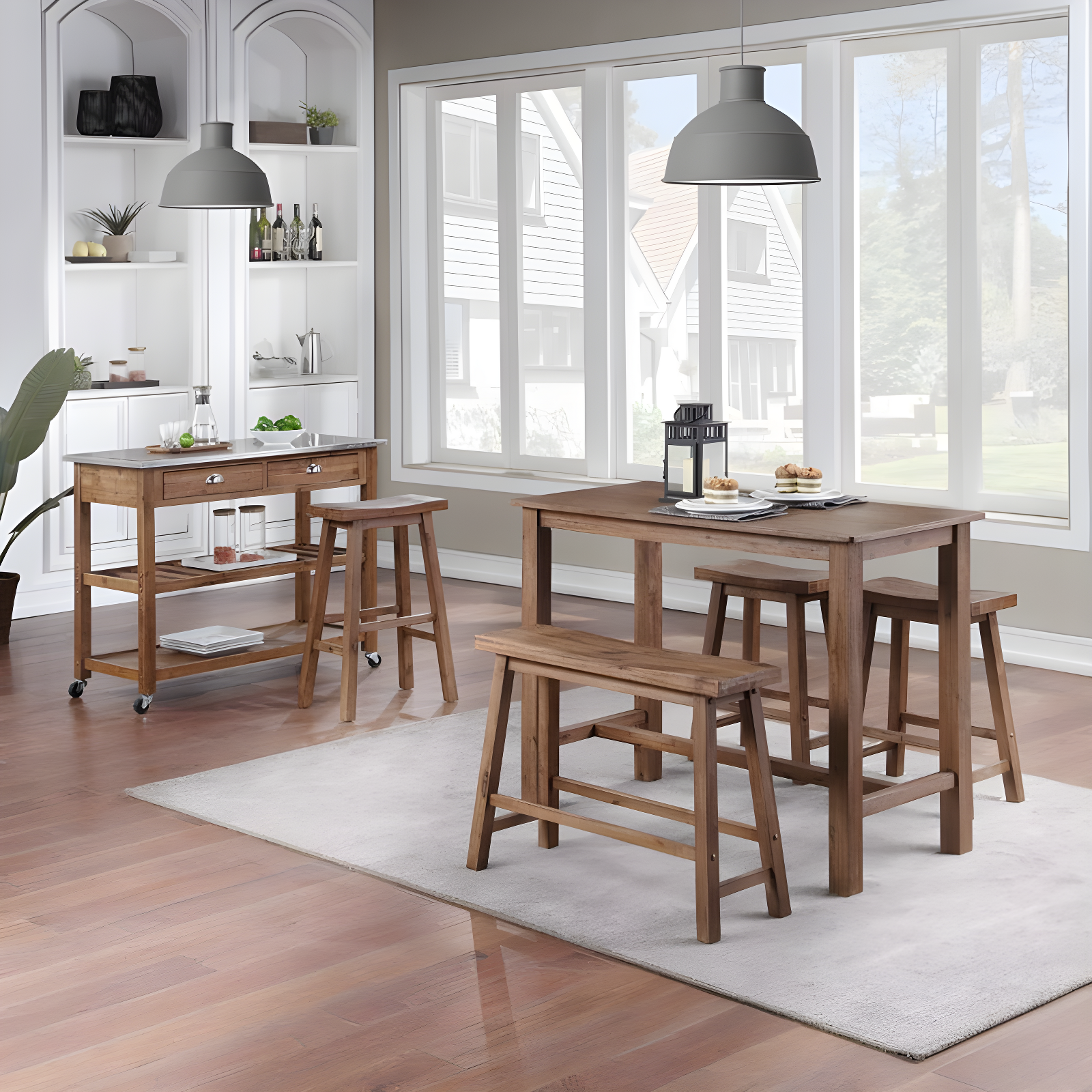 Sonoma Counter Height Pub Table Barnwood - Boraam: 42" High, Rectangle, Seats 4