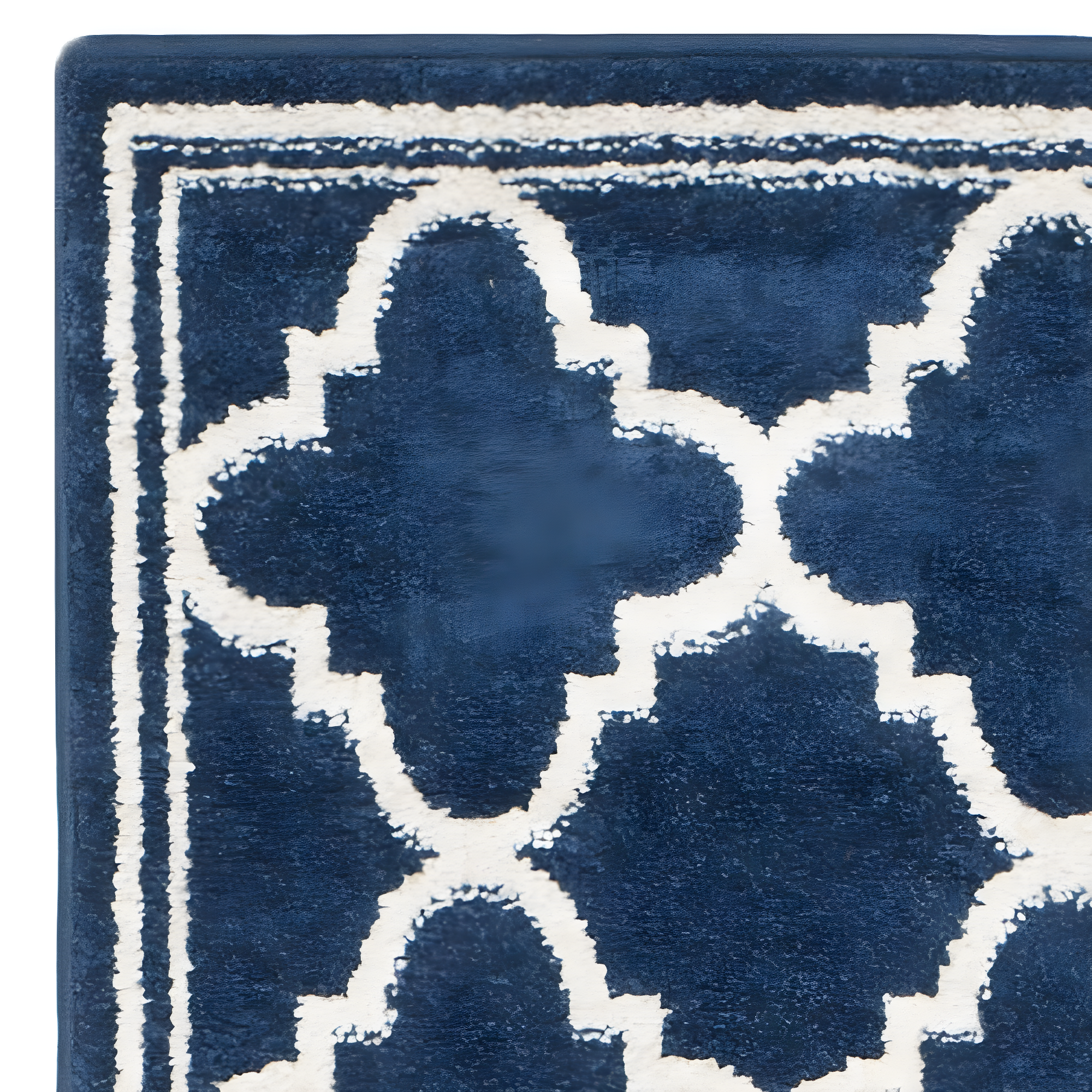 Amherst AMT422 Power Loomed Indoor Runner Rug - Navy/Beige - 2'3"x7' - Safavieh