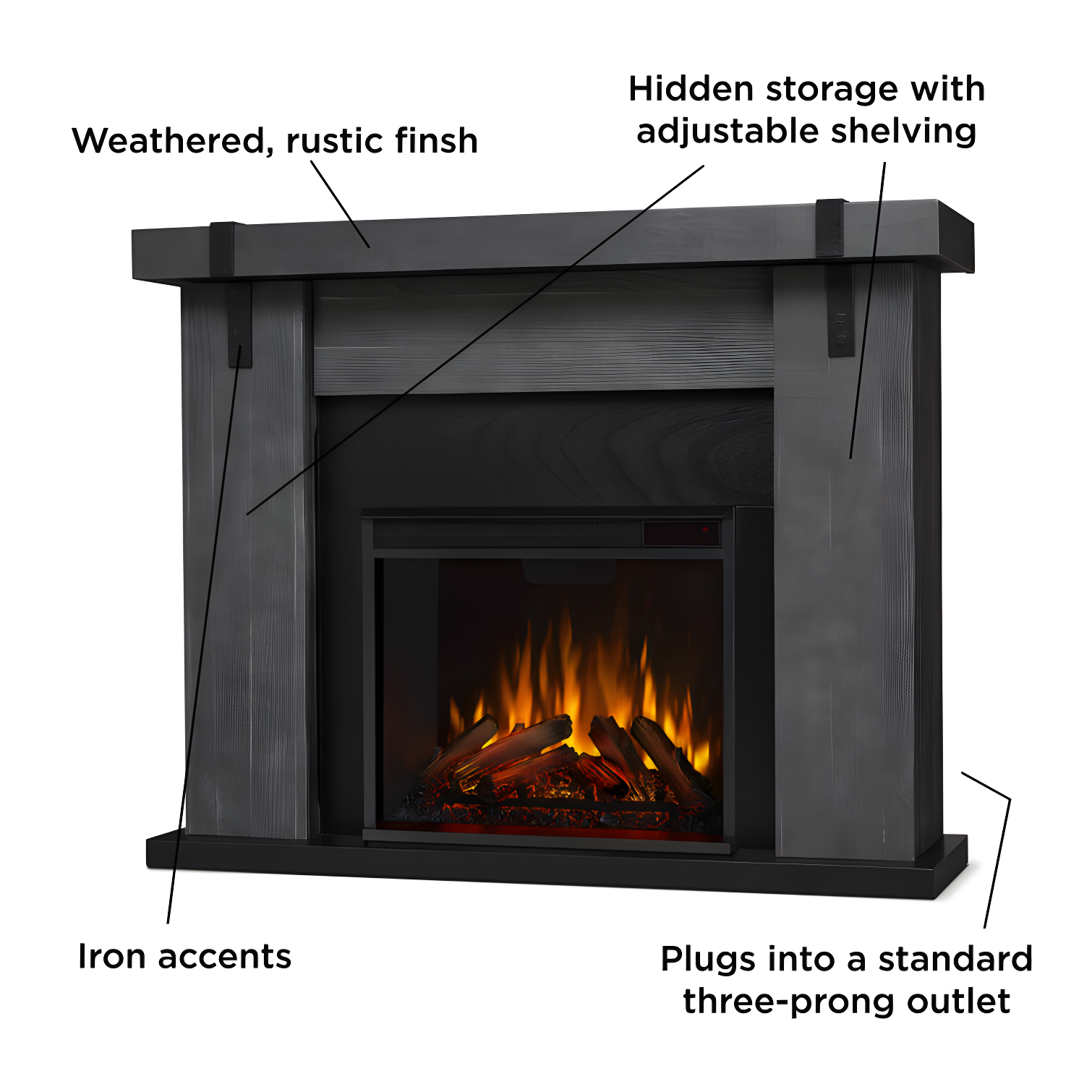 Real Flame Aspen 49" Electric Fireplace by Real Flame