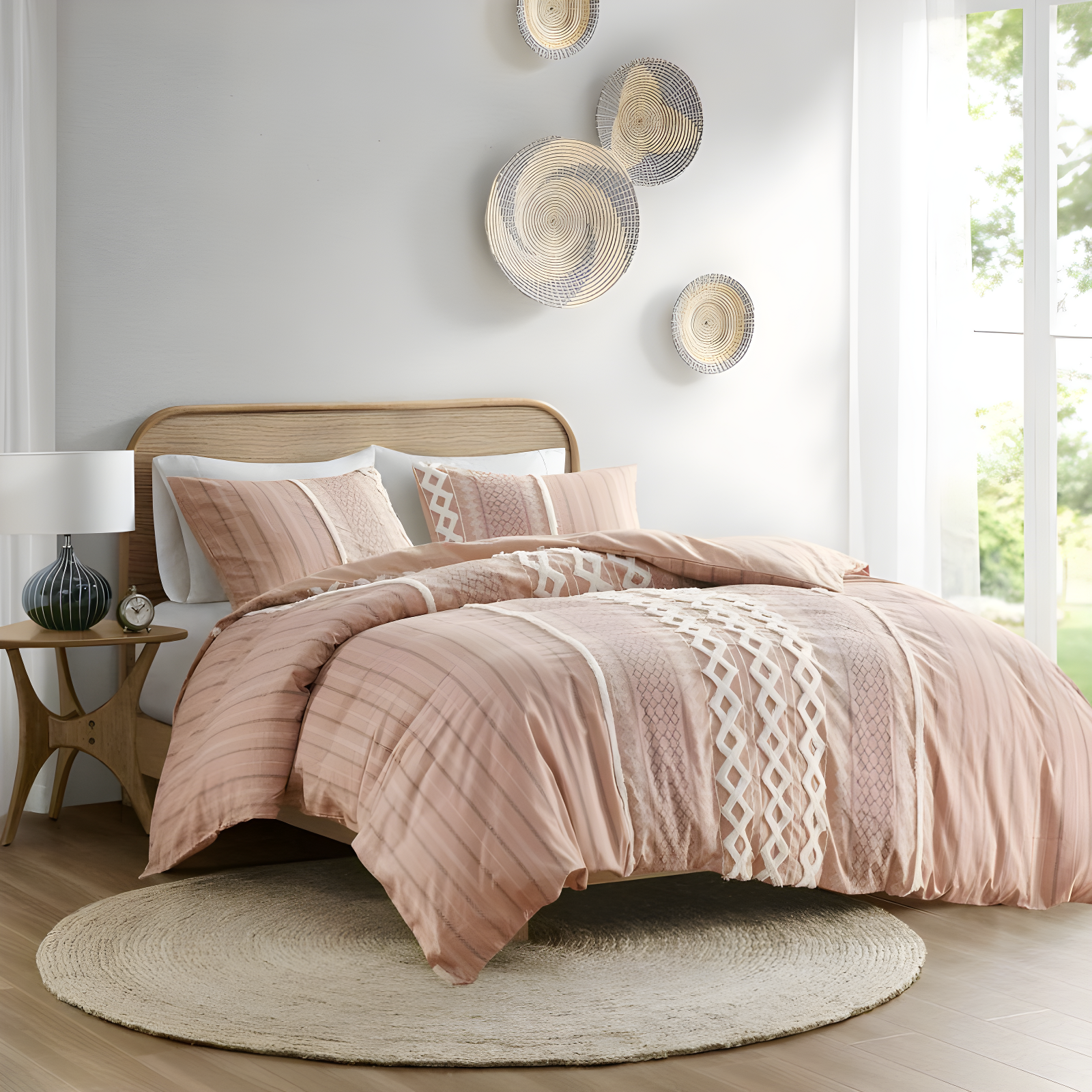 INK+IVY Imani Cotton Printed Duvet Cover Set