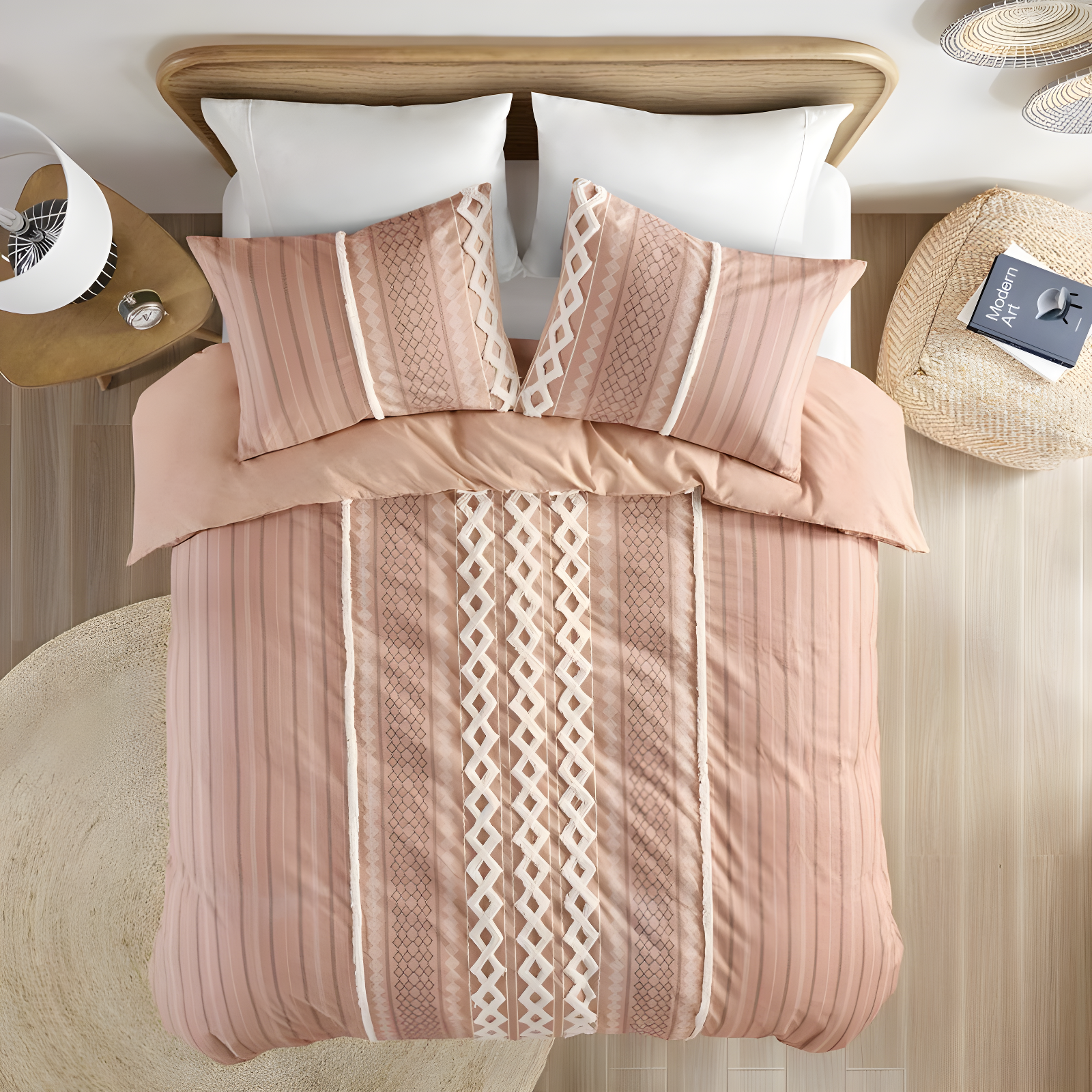 INK+IVY Imani Cotton Printed Duvet Cover Set