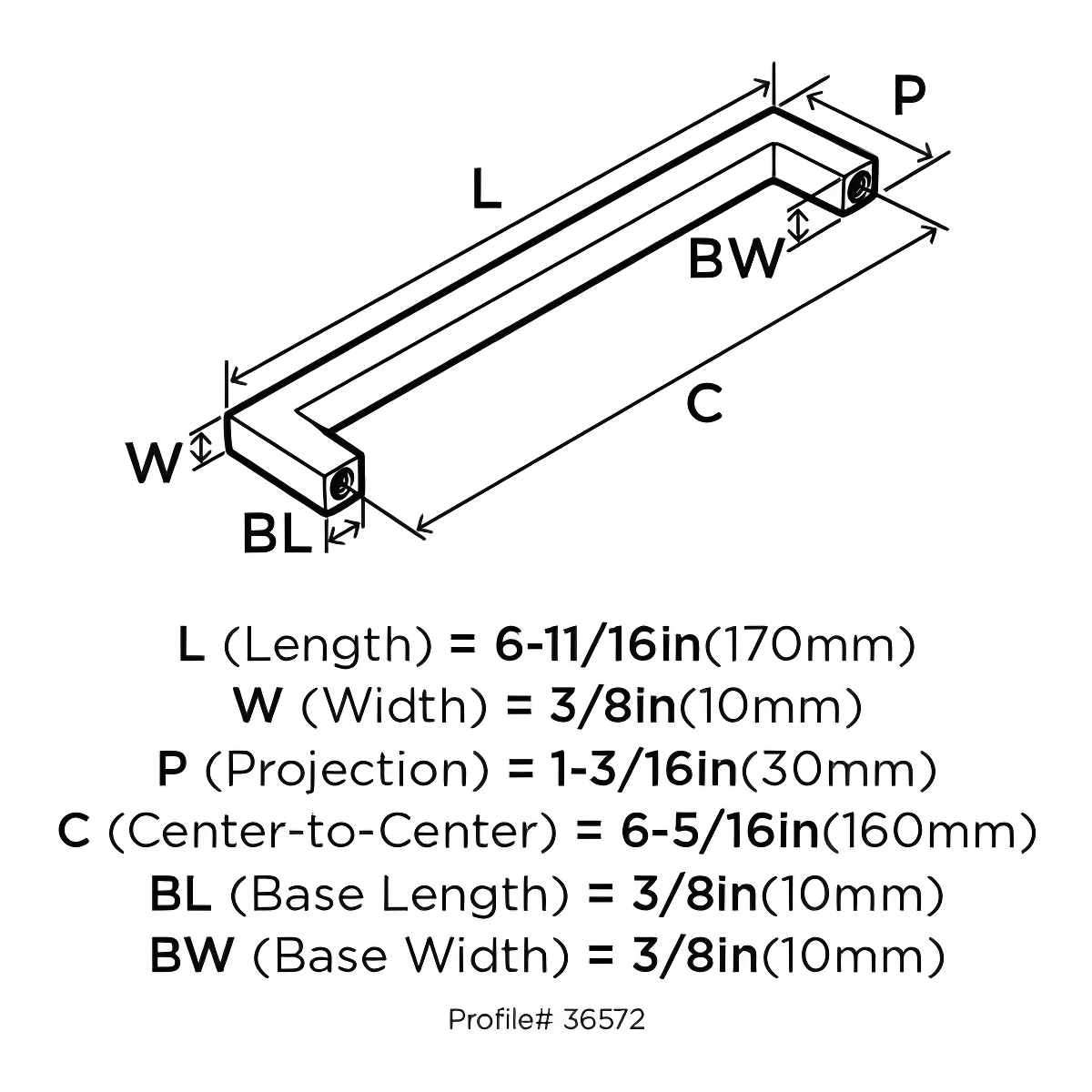 Center to Center Bar Pull