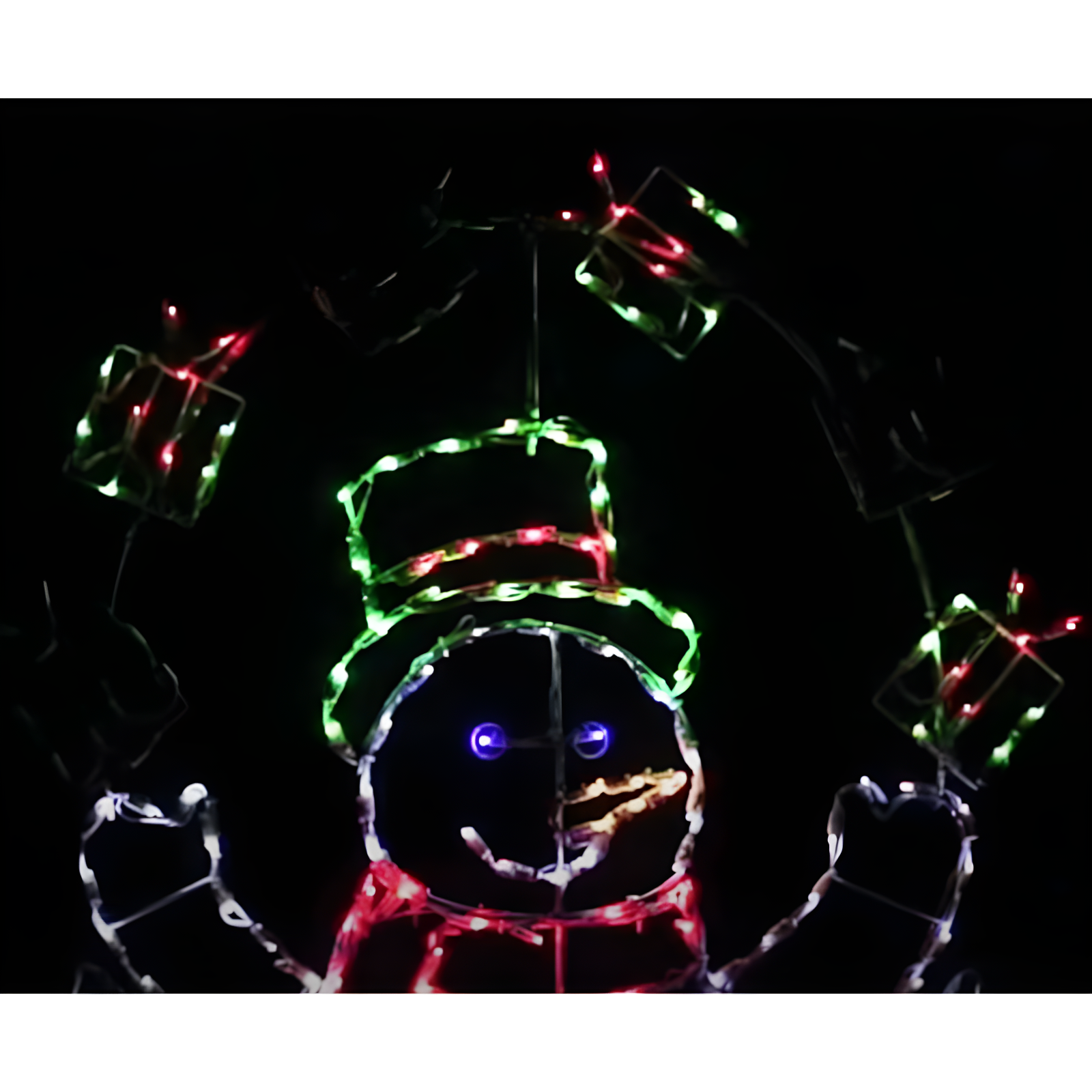 ProductWorks 60 In Pro-Line LED Animation Juggling Snowman Christmas Decoration
